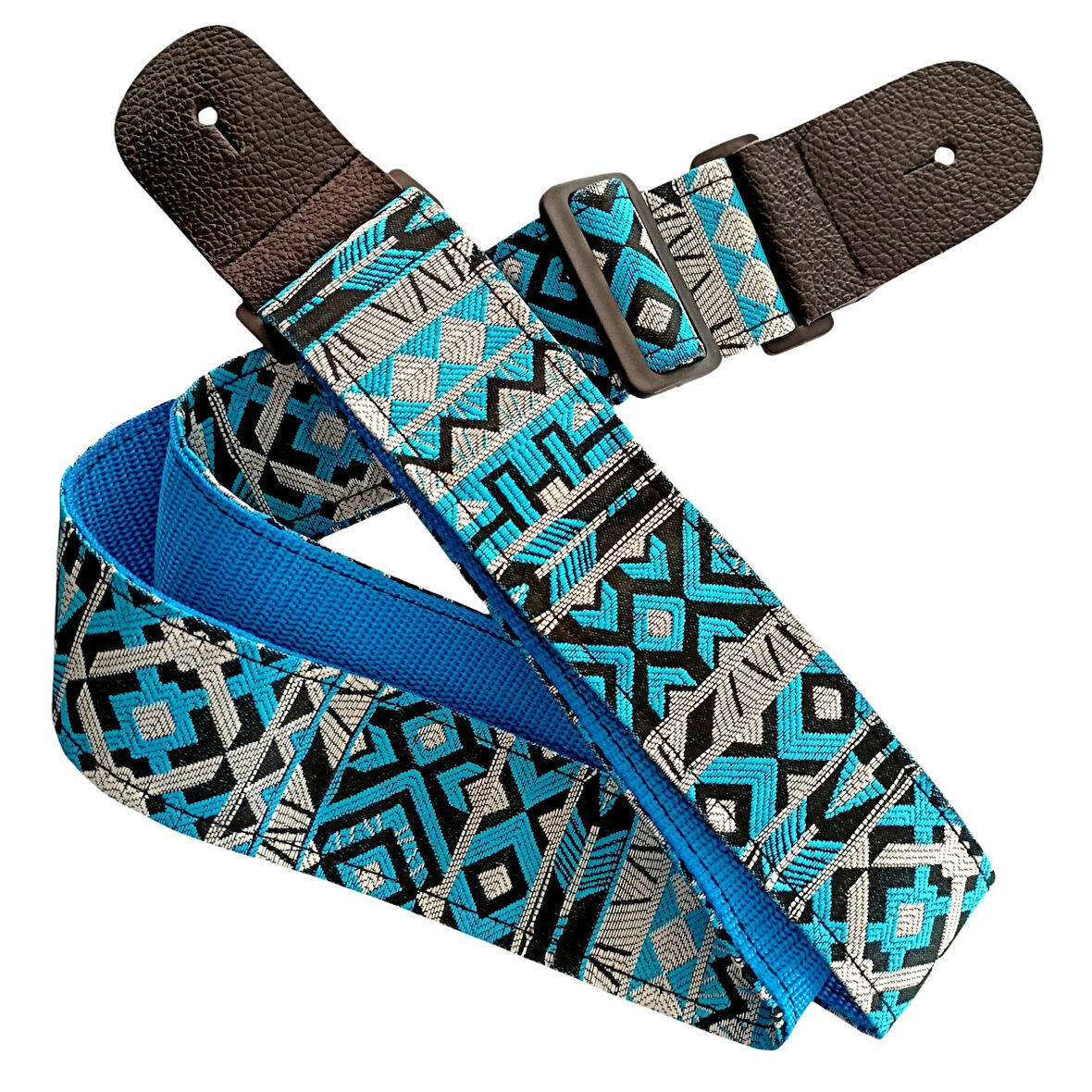 Rj200-C1 Gitar Askısı Deluxe Guitar Strap Deri Başlıklı 2 Katlı