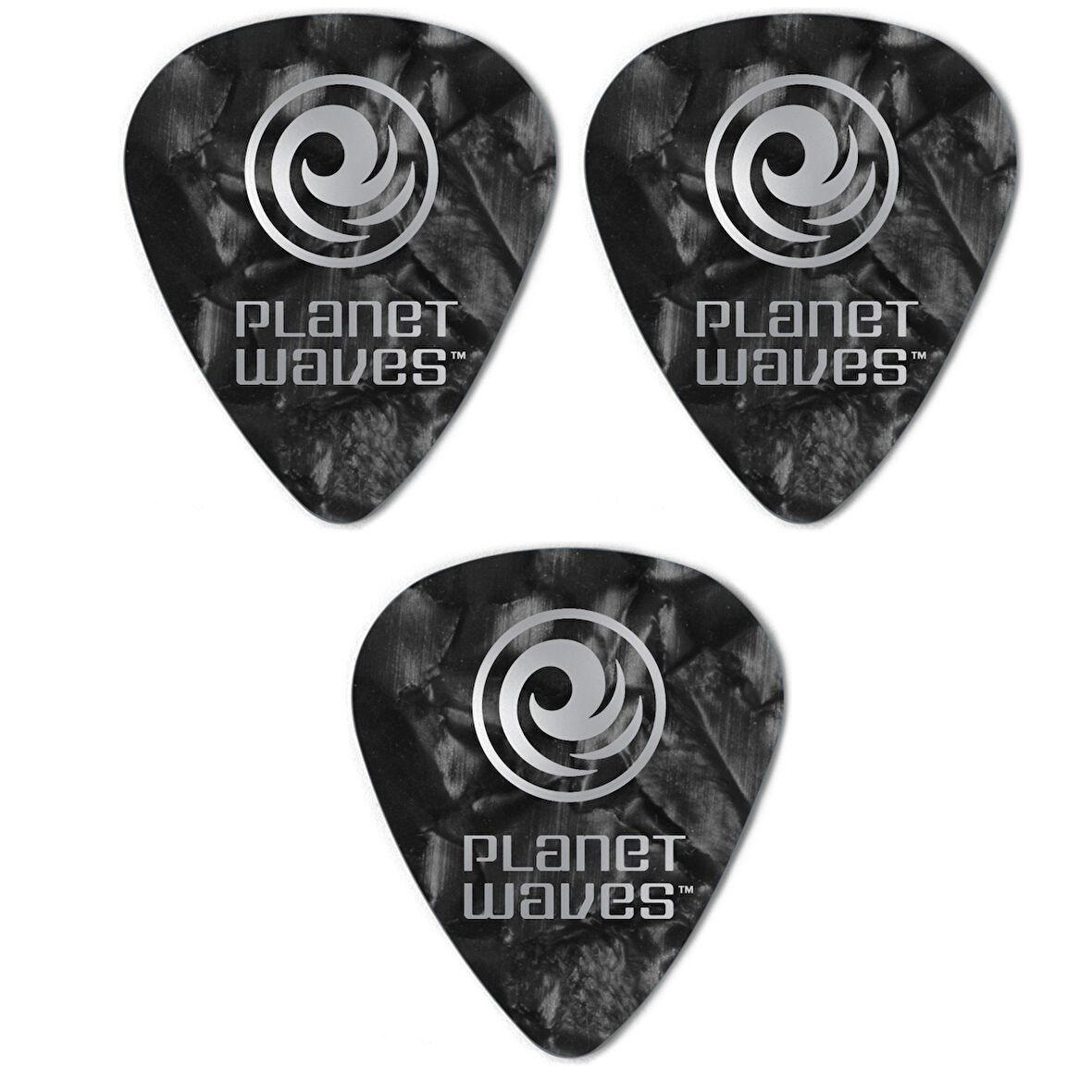 Planet Waves 1CBKP4 Gitar Pena 3 Adet 0.70 MM Black - Medium Pena