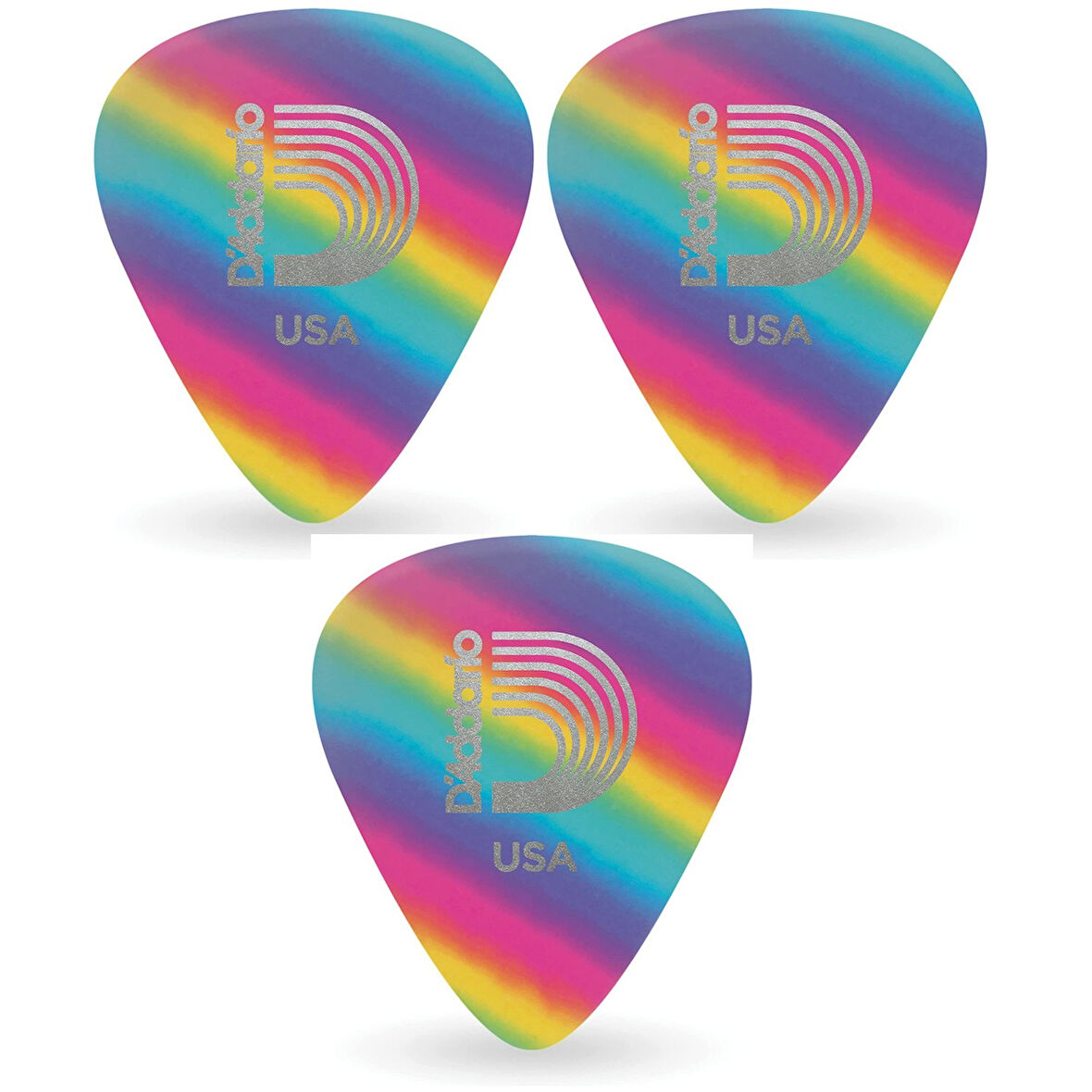 1CRB4 Gitar Penası 3 Adet 0,70mm. rainbow Gökkuşağı