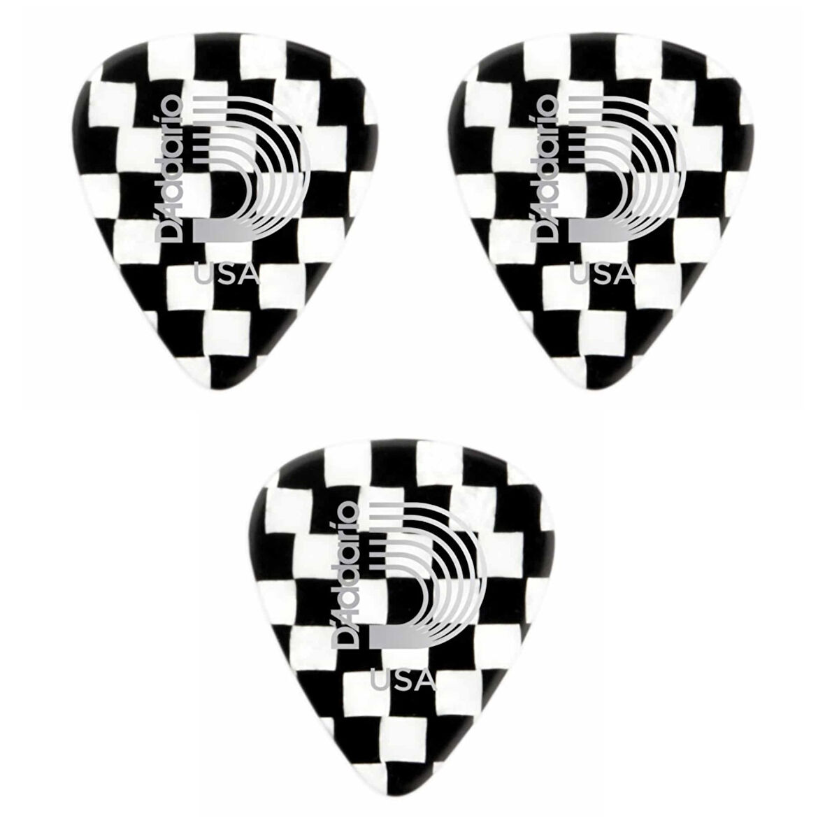 Daddario 1CCB6-3 Gitar Penası 3 Adet Checker Heavy 1.0mm