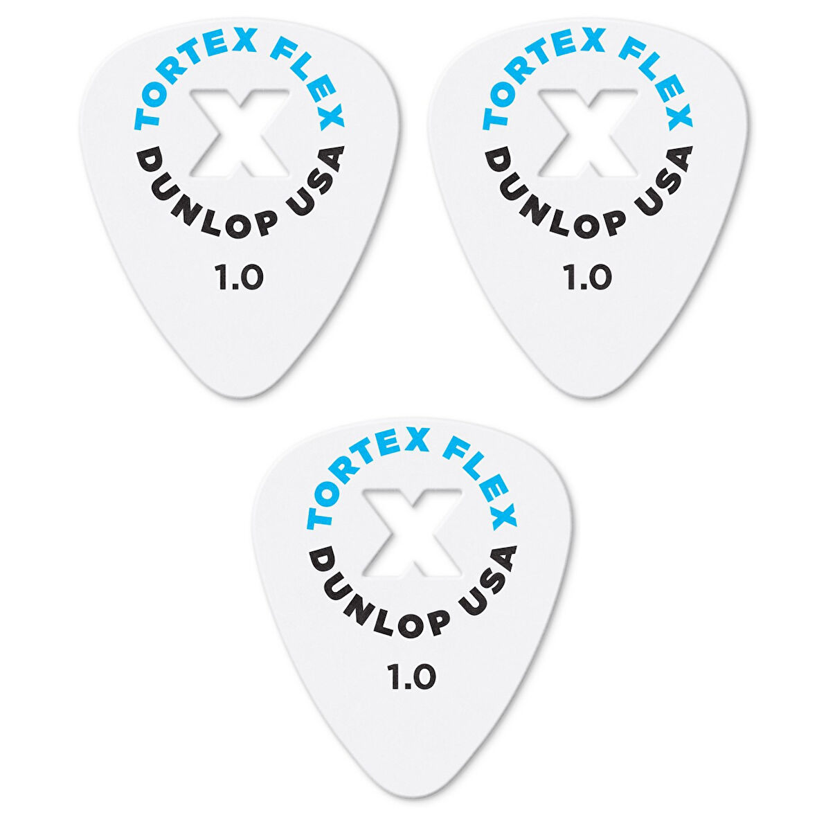 Jim Dunlop 428X1.00 Gitar Pena 3 Adet ( 1 mm) Tortex Flex X 
