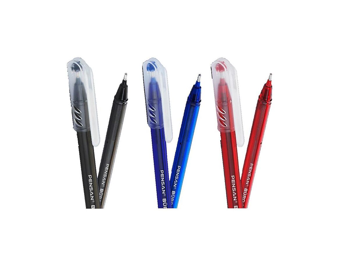 Tükenmez Kalem 5 Adet 1.0mm Büro Tipi Ballpoint Pensan Büro Tükenmez Kalem 1.0mm 2270