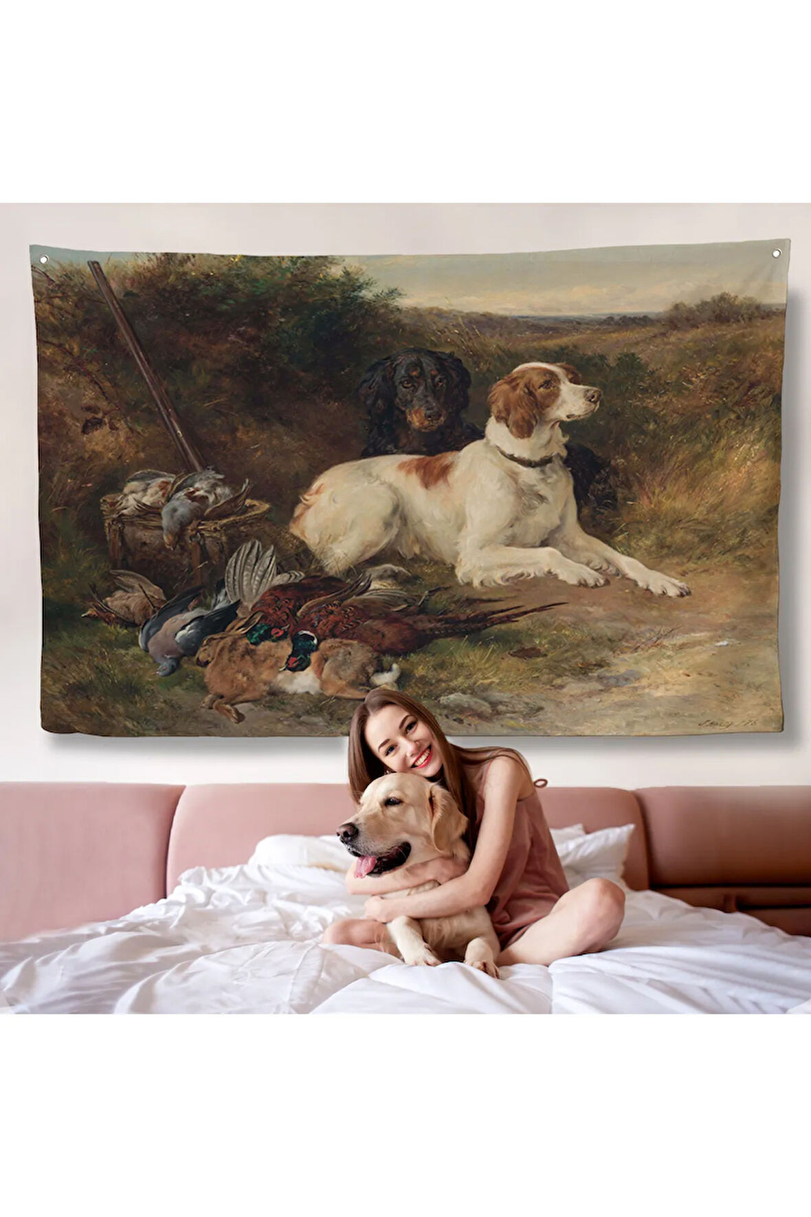 Av Köpekleri Duvar Örtüsü-7019