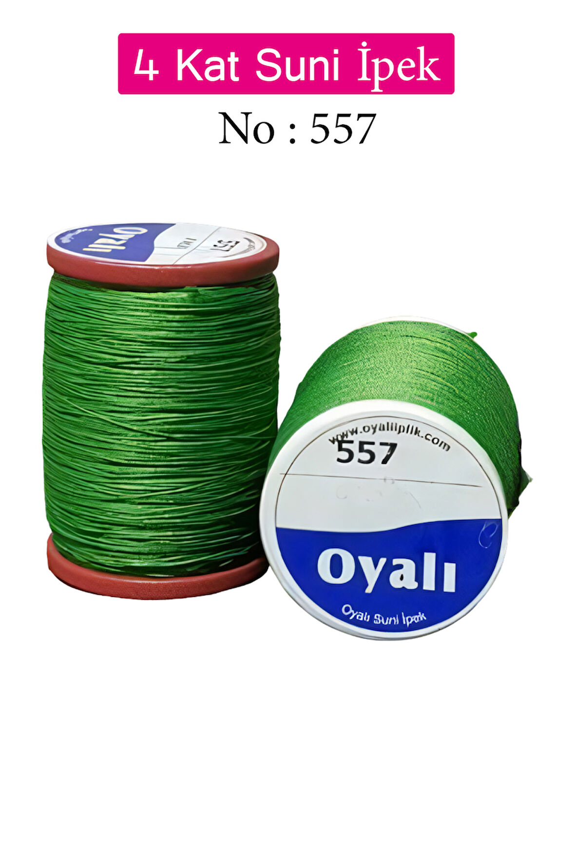 Oyalı 4 Kat Suni İpek İplik İğne Oyası Boncuk İpi Tığ Oyası No:557