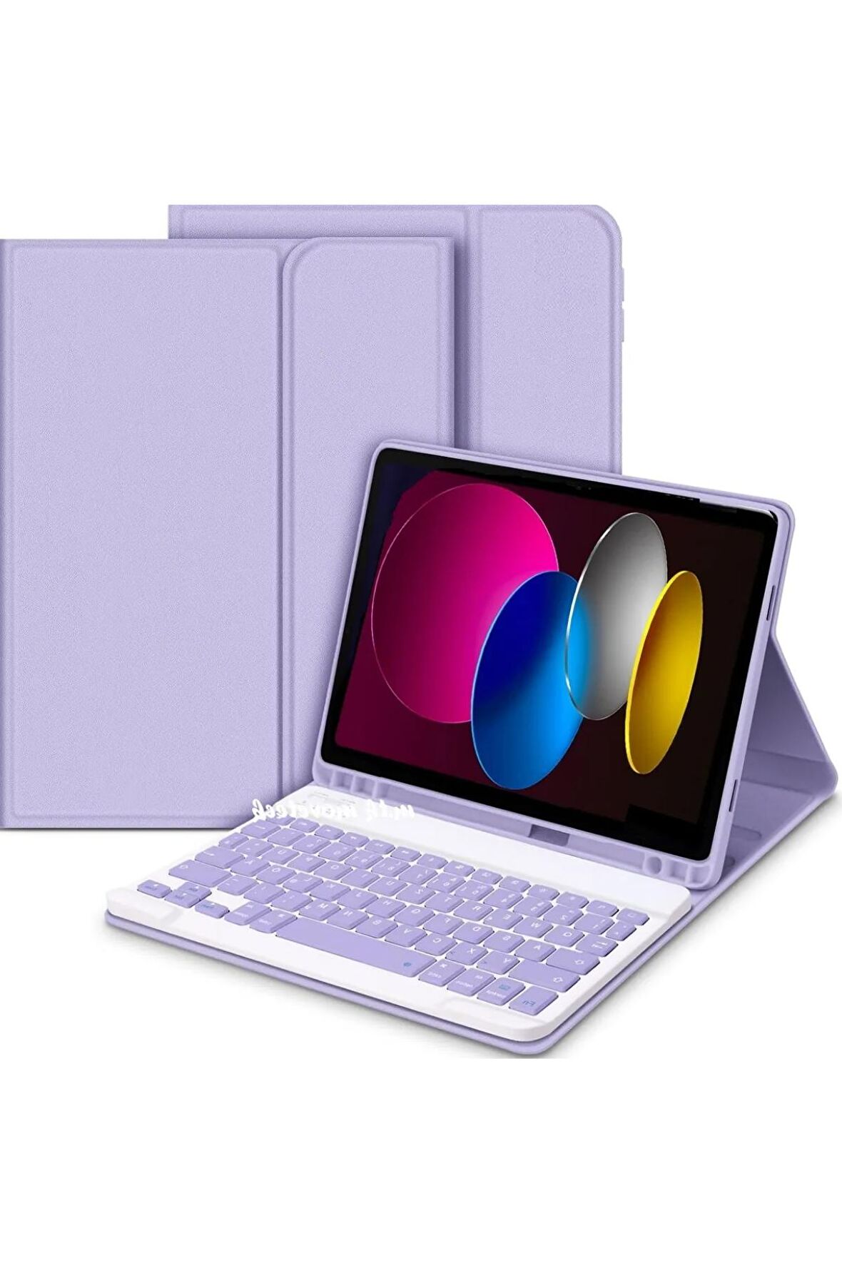 Qpen iPad Pro 2022 12.9 inç  Uyumlu Klavyeli Tablet Kılıf