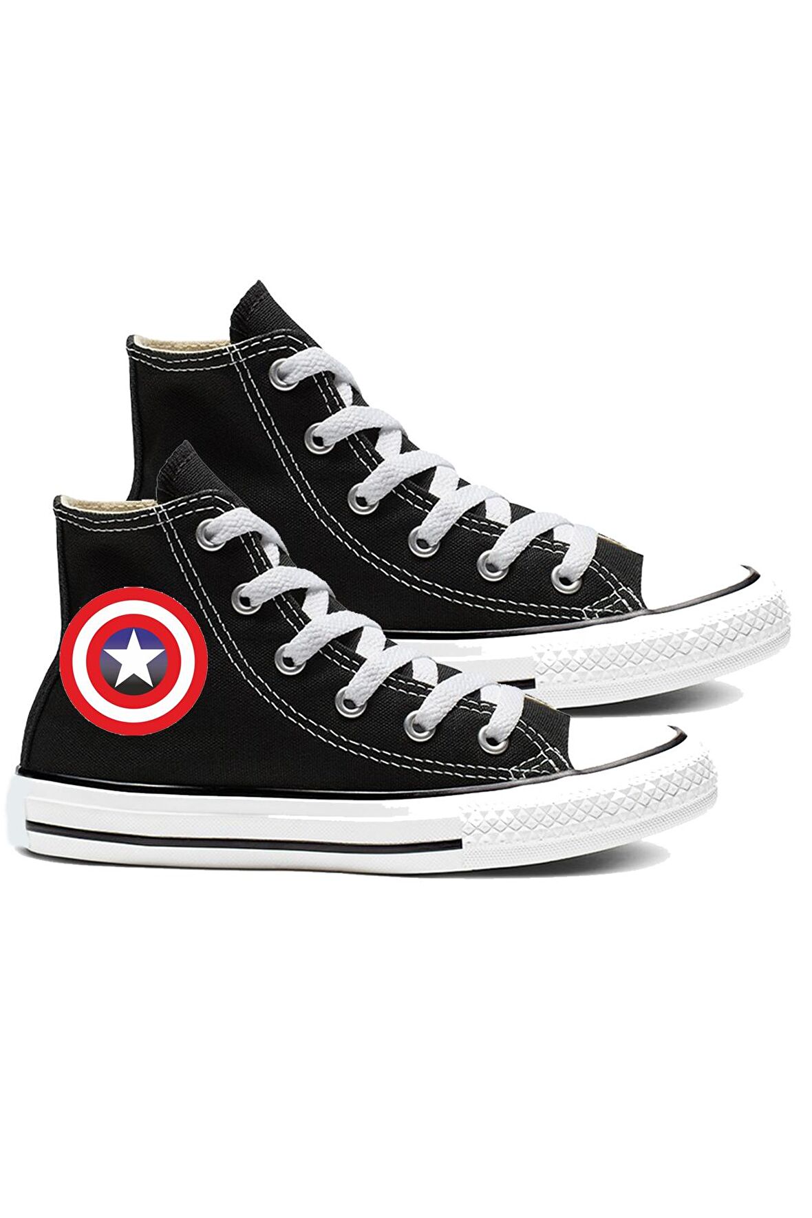 Captain America Canvas Design Sneaker Spor Ayakkabı