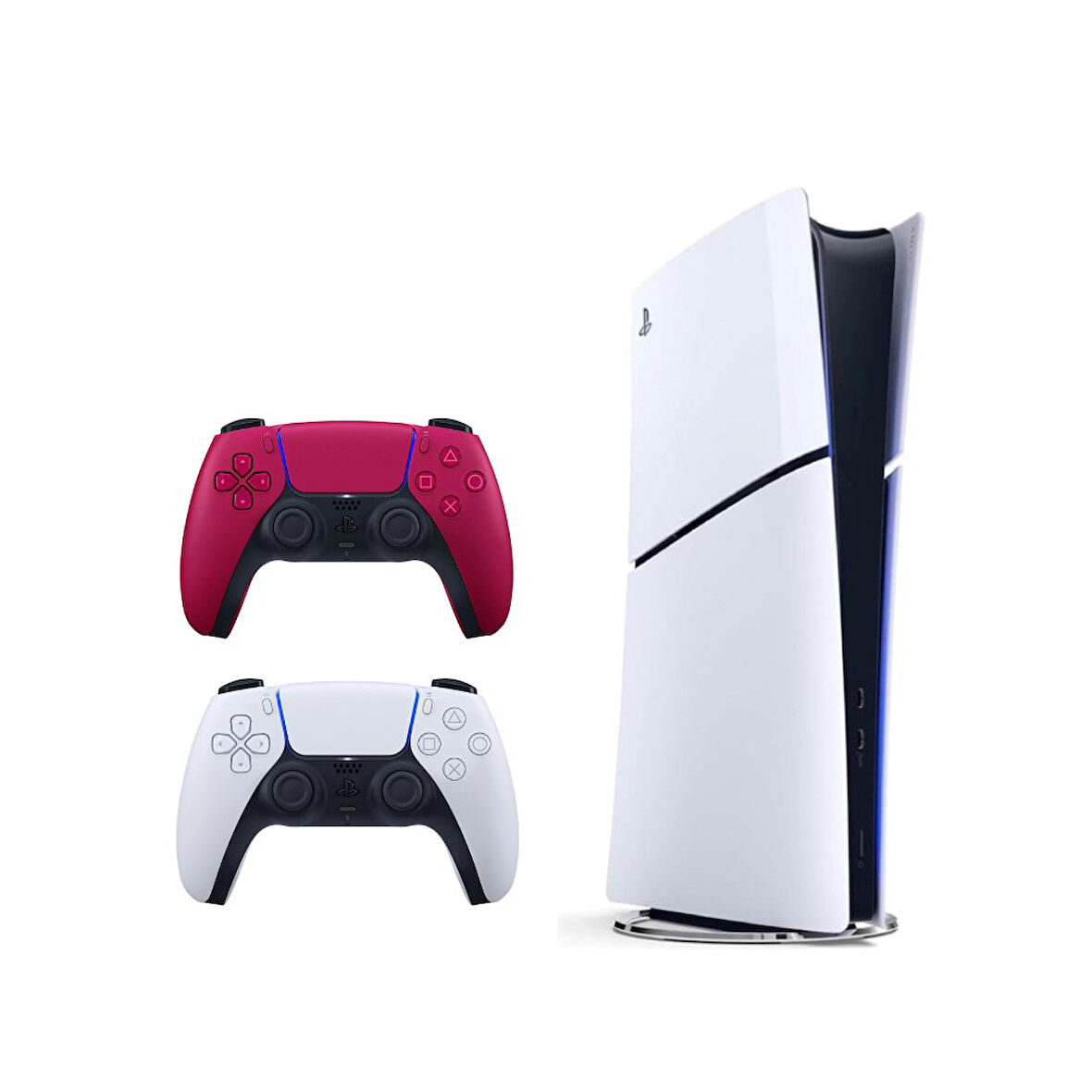 Sony Playstation 5 Slim Digital 825 GB + 2. Kırmızı Dualsense CFI-2116 İthalatçı Garantili