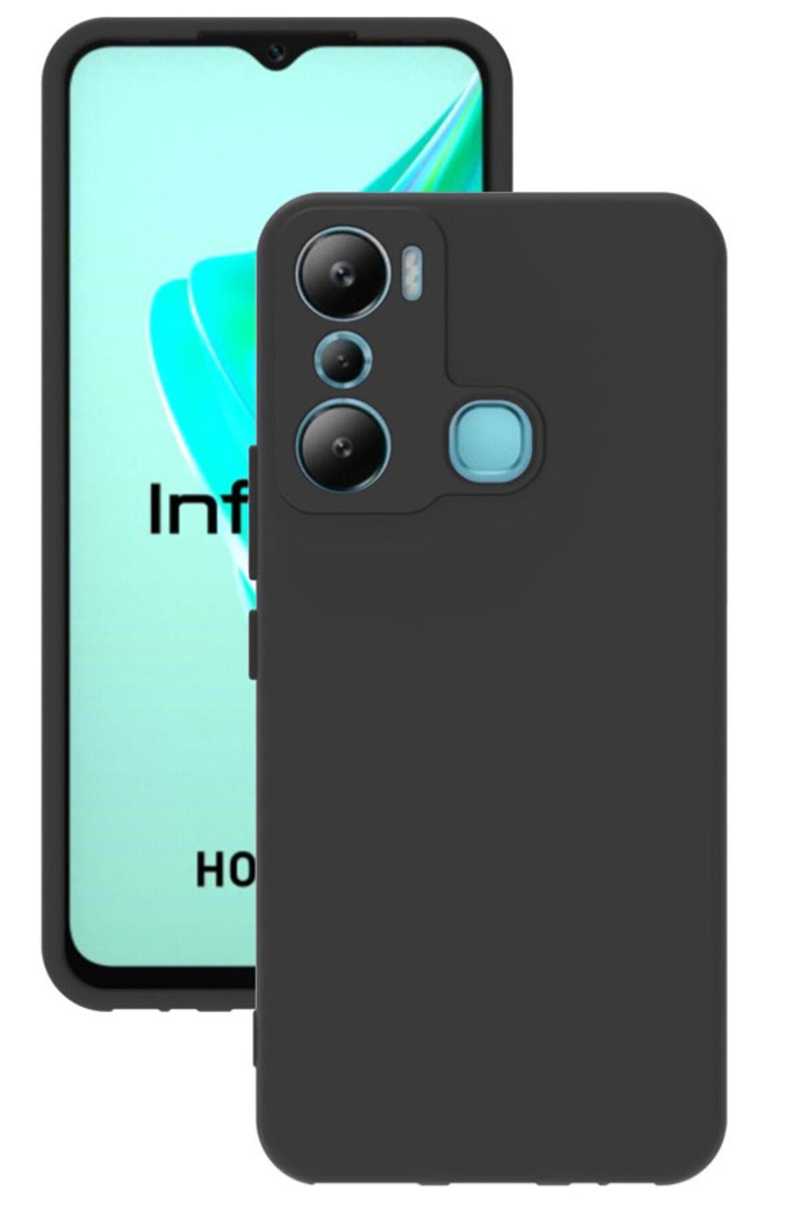 Infinix Hot 20i Kılıf Kamera Korumalı Silikon Rubber Arka Kapak