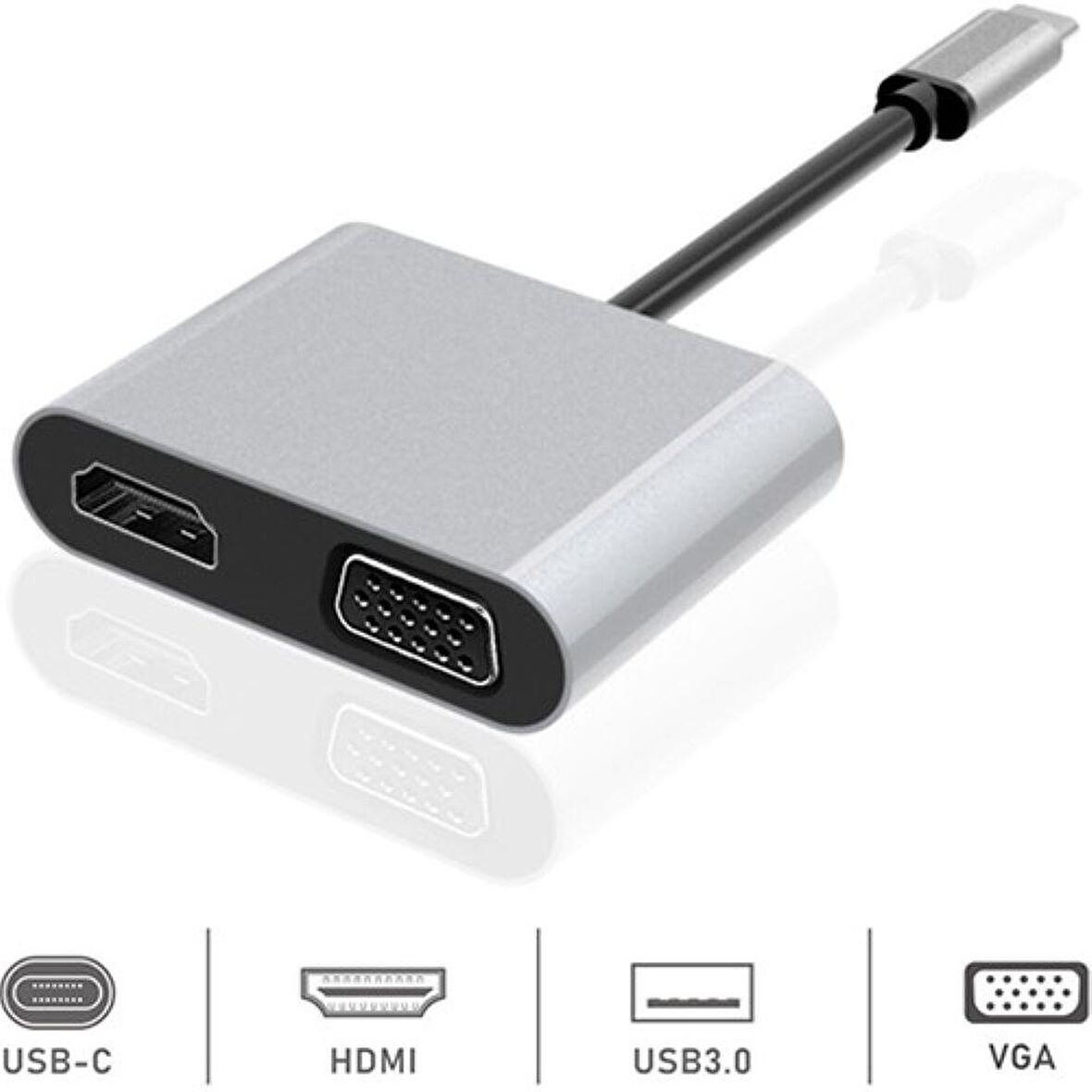 Dexim Premium 4 in 1 USB-C Hub for iPad Pro,Macbook,PC,Laptop