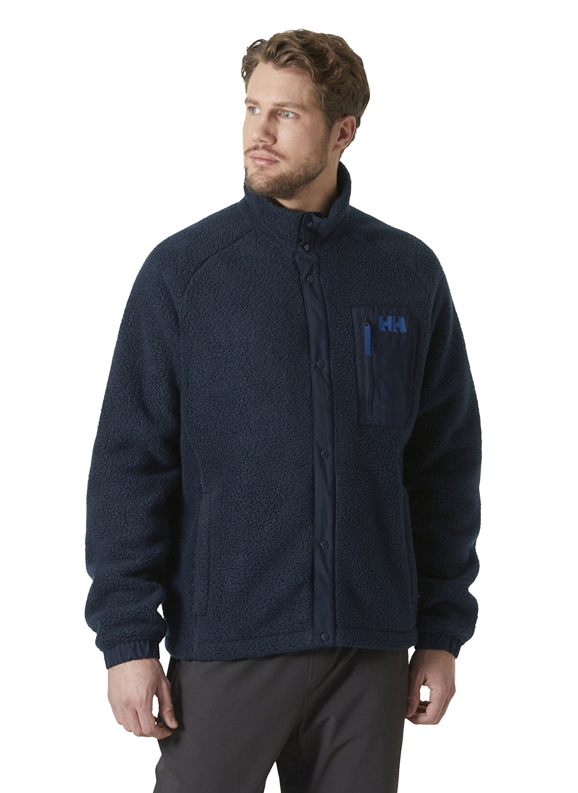 Helly Hansen Düz Lacivert Erkek Polar Sweatshırt HHA.63348_HELLY HANSEN PANORAMA PIL