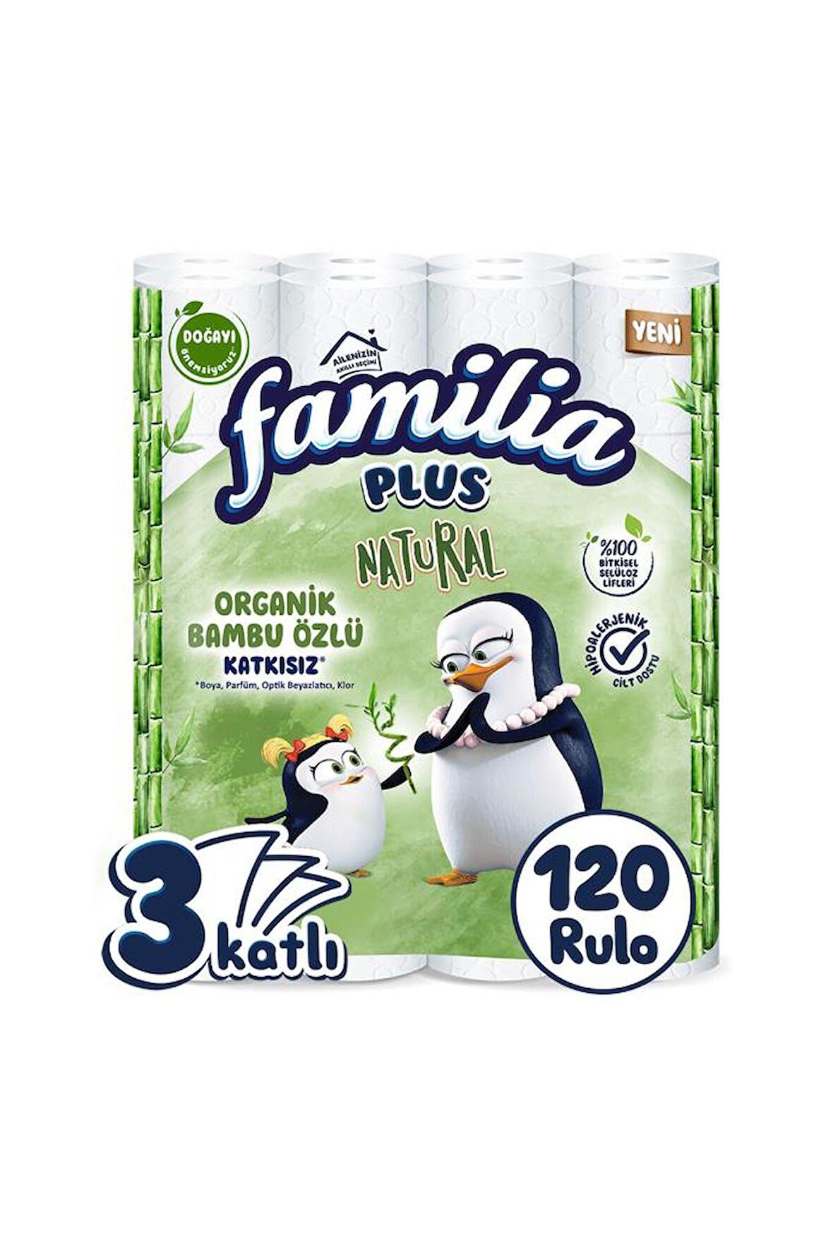 Familia Plus Natural Tuvalet Kağıdı 40'lı X 3 Paket