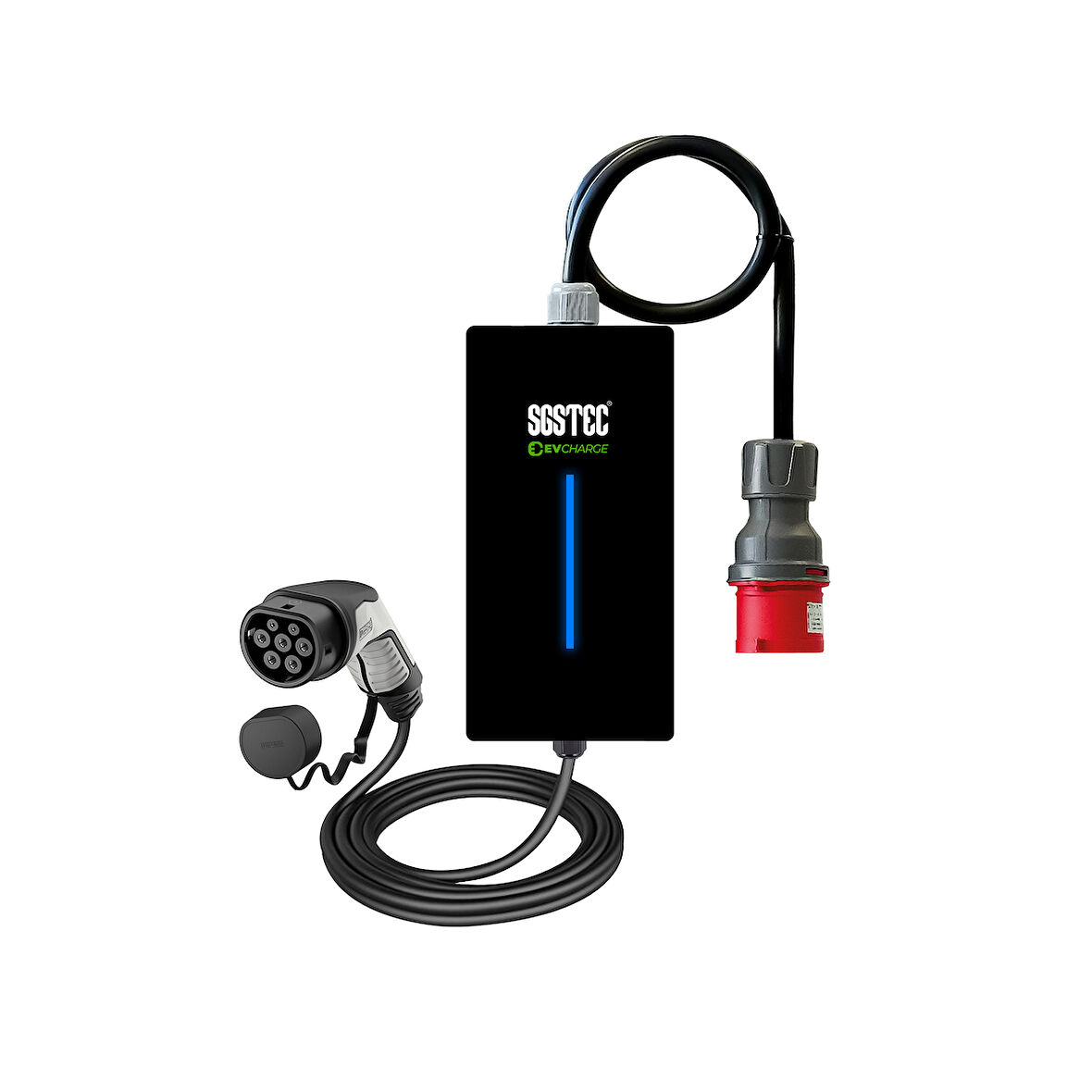 SGSTEC Home 7,4kW - 22kW Type2 32A 7mt Kablolu Elektrikli Araç Şarj Cihazı  
