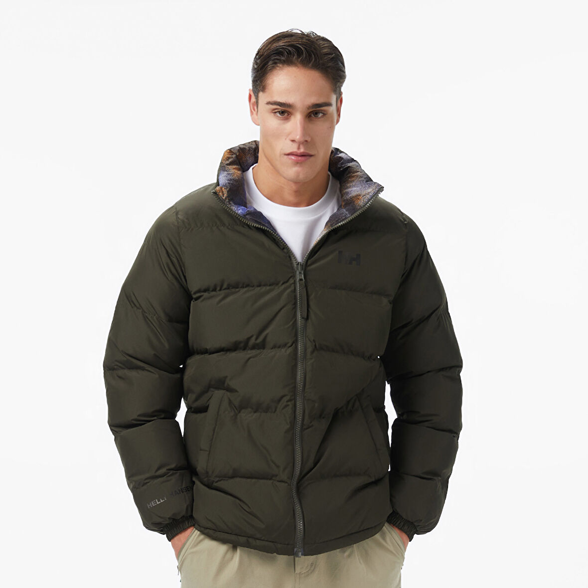 Helly Hansen Yu 23 Reversible Puffer Erkek Gri Outdoor Mont