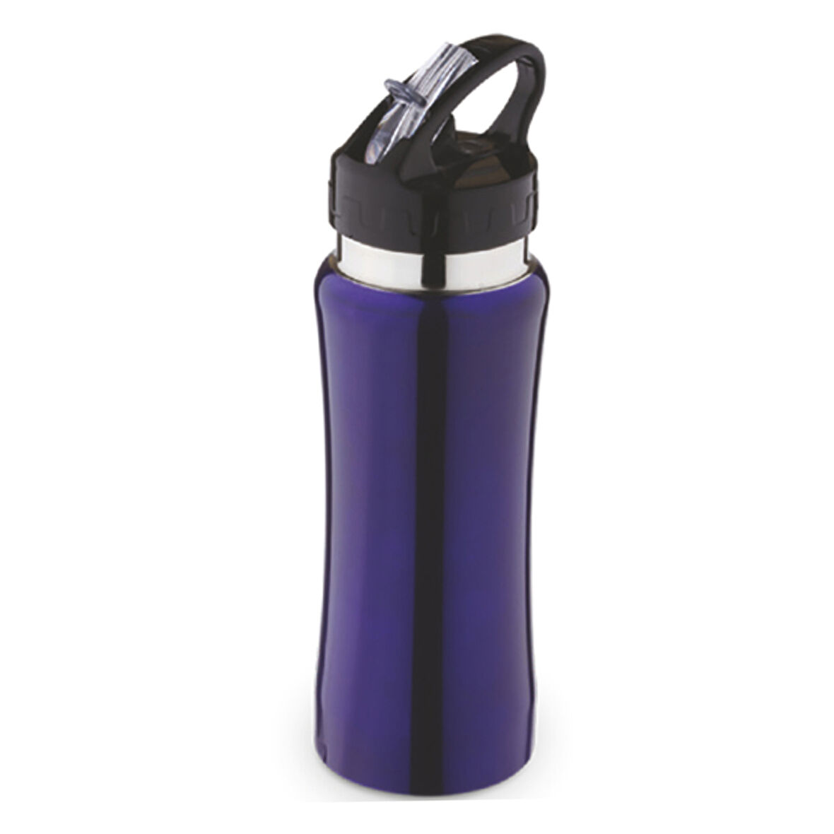 Emzikli Paslanmaz Çelik Matara (750 ml) - Lacivert
