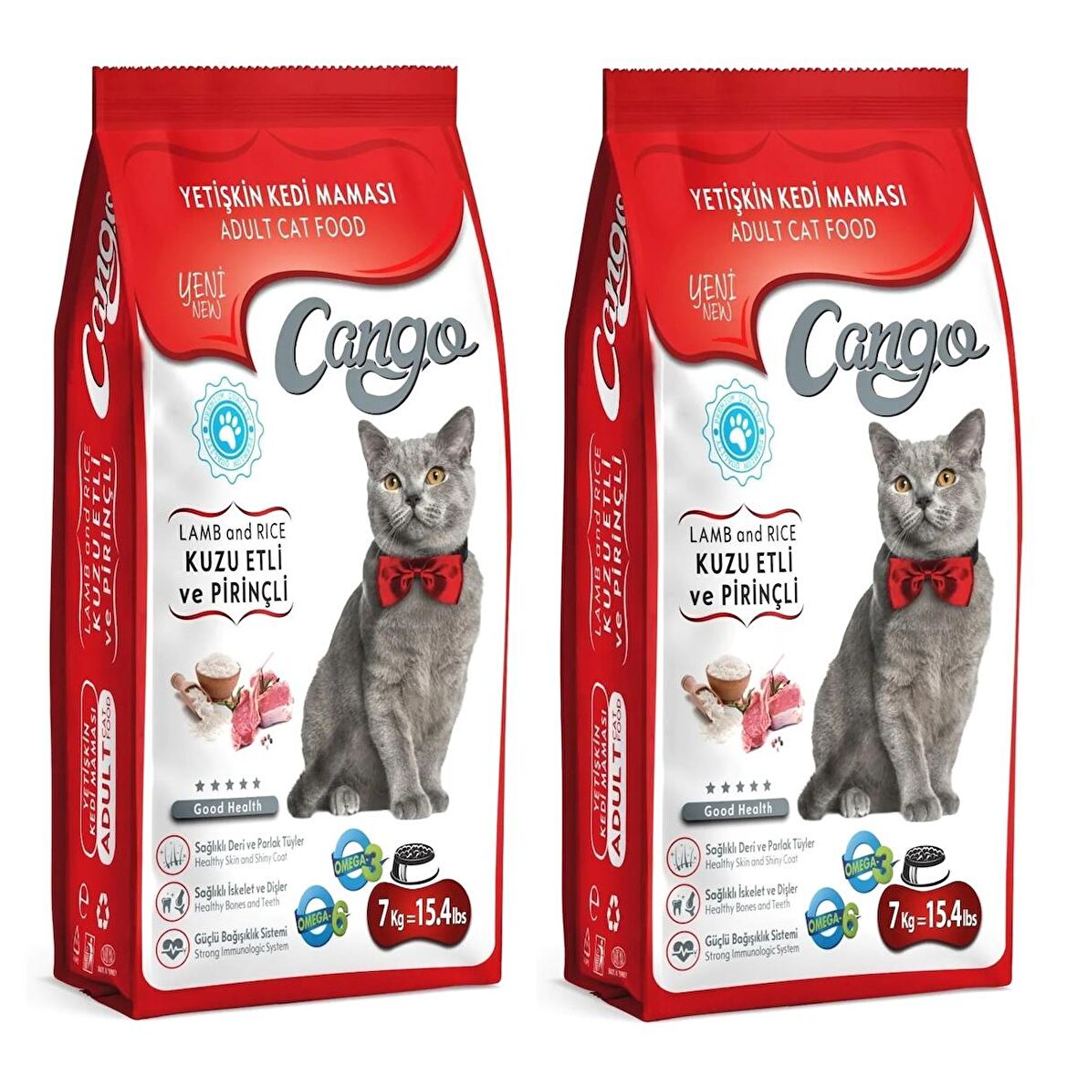 Cango Yetişkin Kedi Maması Kuzu Etli 7 kg x 2 Adet