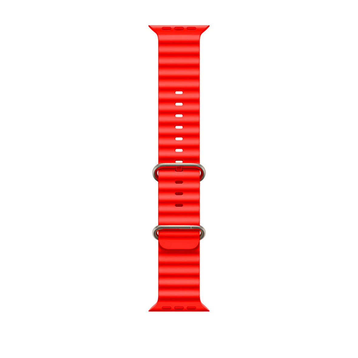 Winex 42-49mm Yeni Nesil Apple Uyumlu Akıllı Saat Kordonu Silikon Kırmızı