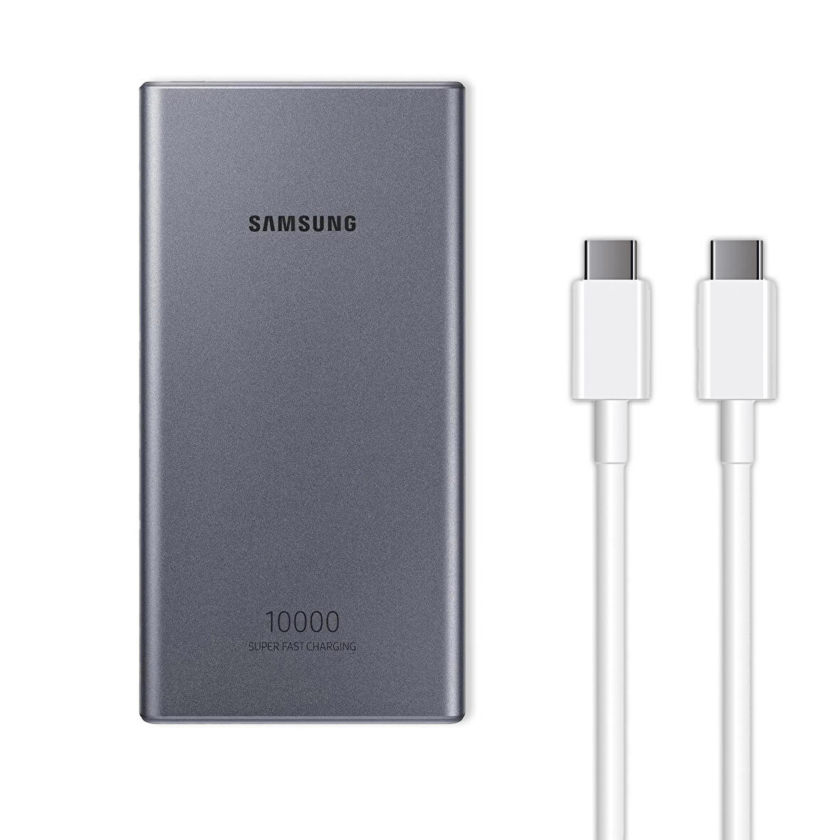 Samsung Galaxy S20+ 25W 10000mAh Hızlı Şarjlı Powerbank 2 Metre Type-C to Type-C Kablolu