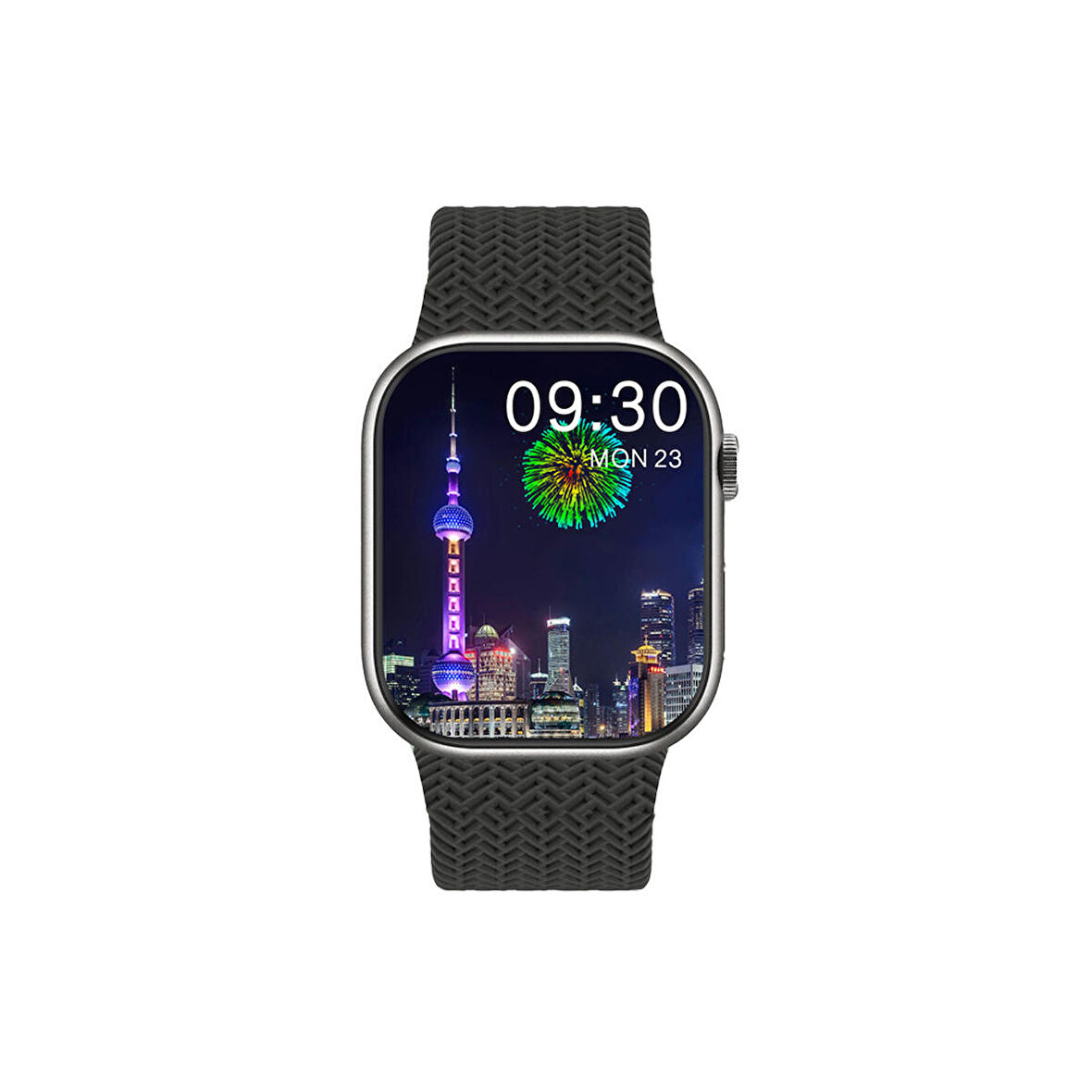 Winex 2024 Watch 9 Pro Amoled Ekran Android İos Uyumlu Akıllı Saat Siyah