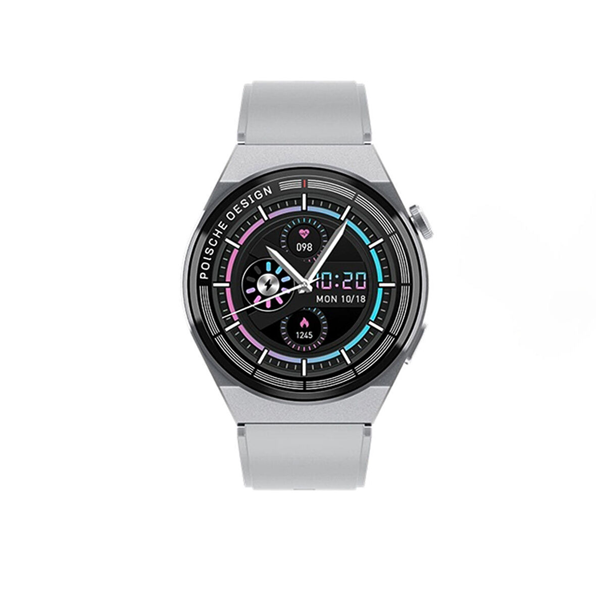 Winex 2024 Watch GT3 Max Android İos HarmonyOs Uyumlu Akıllı Saat Gümüş