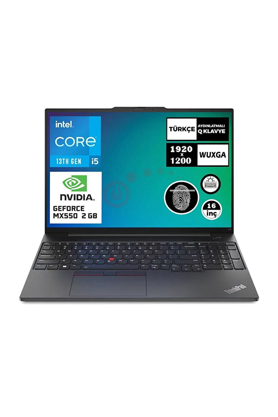 Lenovo Thinkpad E16 Gen 1 i5-1335U 16 GB RAM 1 TB SSD MX550 16" Freedos 21JN005PTX Zi701