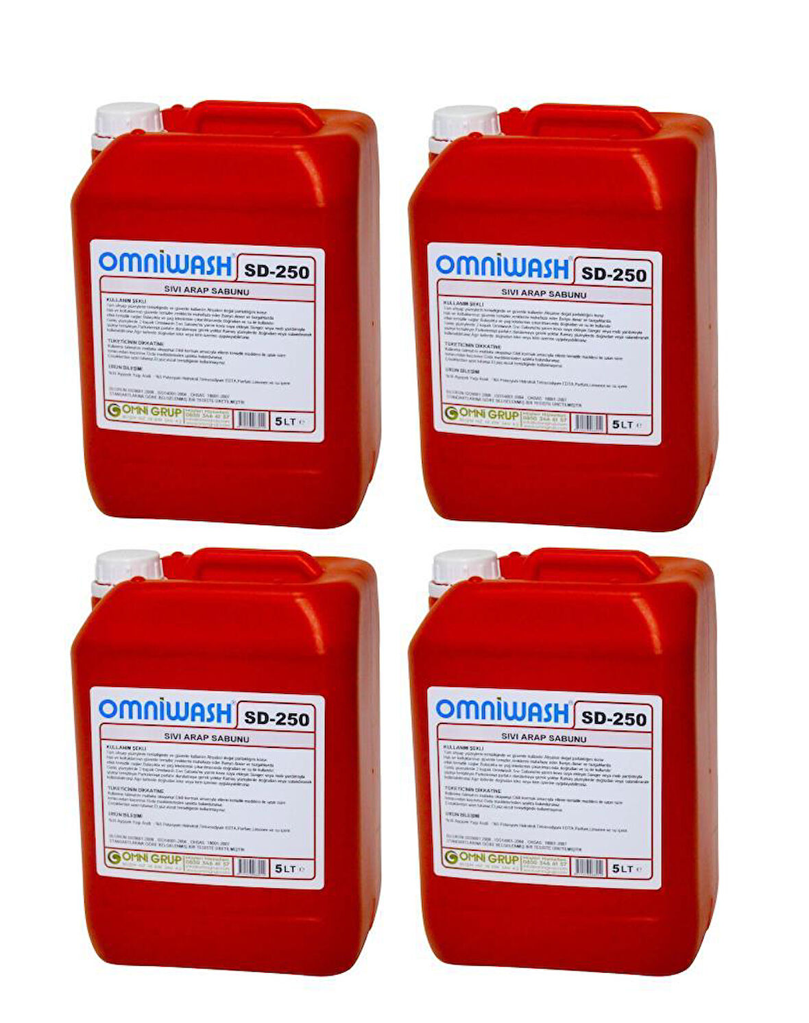 Omniwash SD-250 Sıvı Arap Sabunu 4 x 5000ml