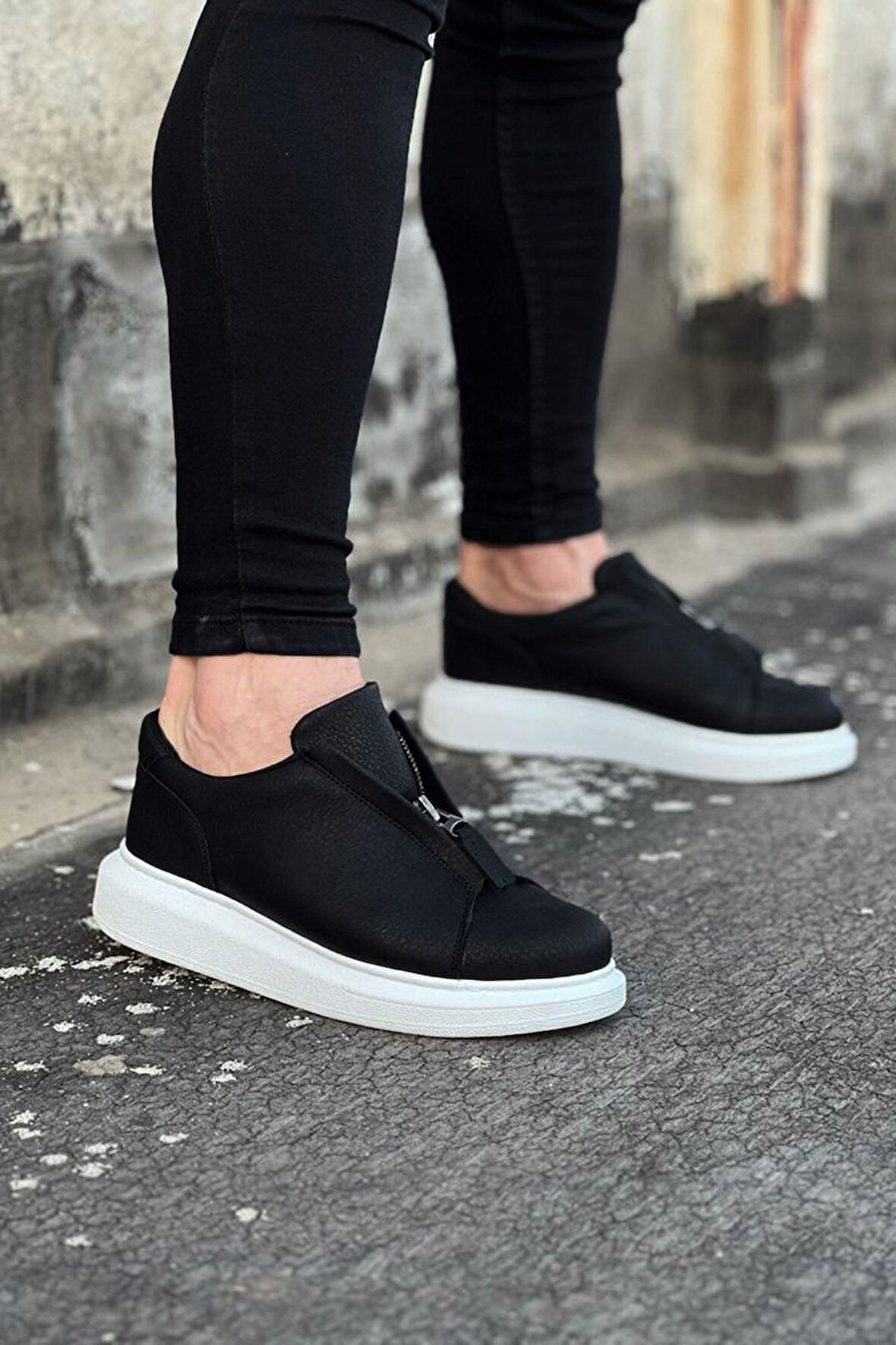 Celira HS010 Siyah Cilt Erkek Casual Ayakkabı