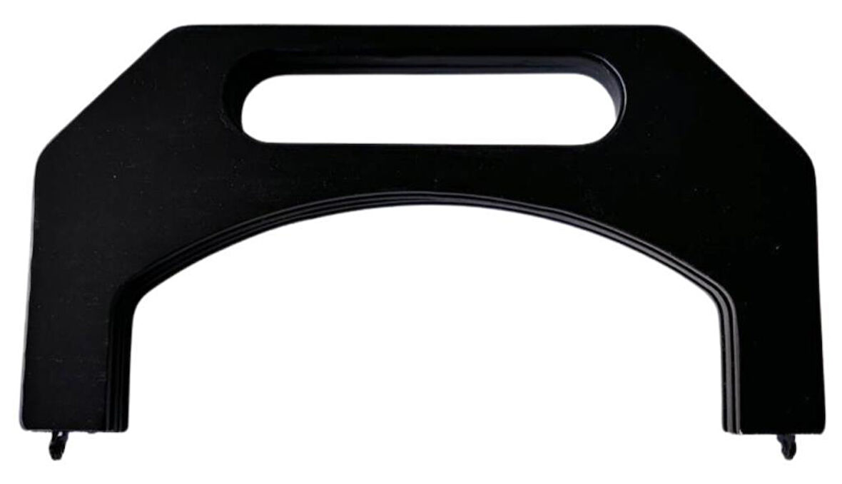 Çanta Aksesuar 23.5 Cm Siyah Renk Tutmalı Ahşap Burs
