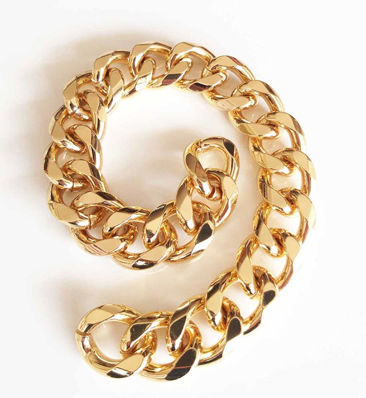 Nusrat Bilişim Çanta Aksesuar Light Gold Renk Nice Çanta Zinciri 6Mm 22X27 (35 Cm)