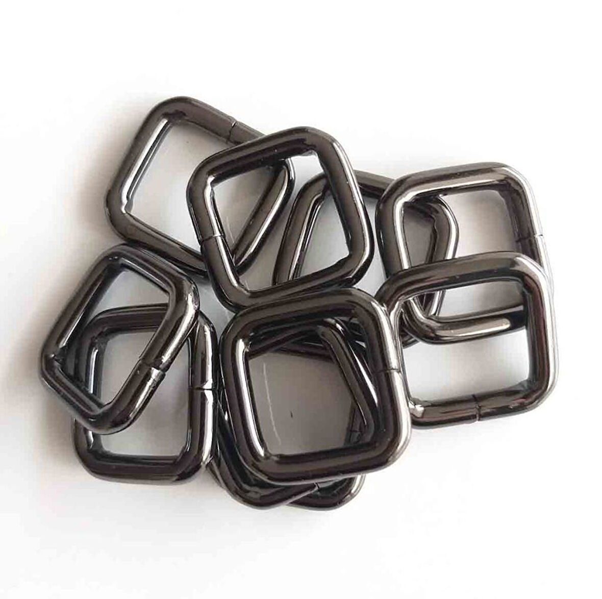 Çanta Aksesuar 10Lu Füme 2 Cm Kare Halka