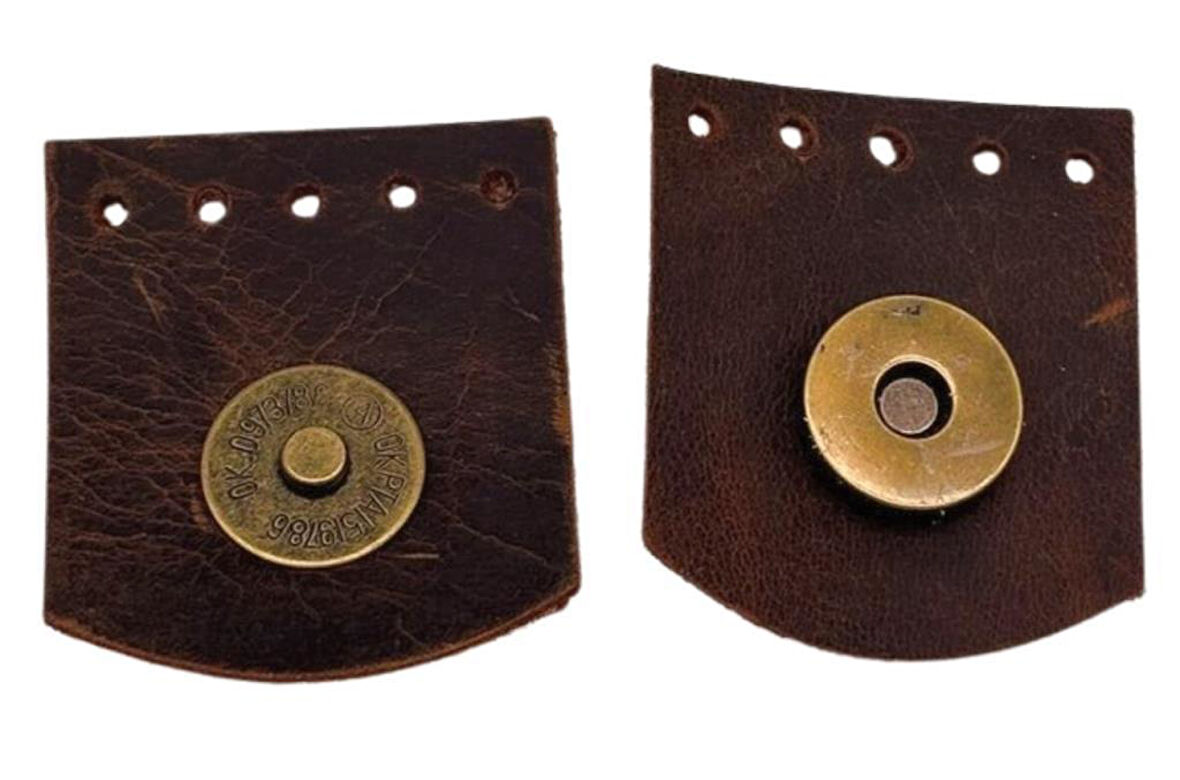 Çanta Aksesuar Gerçek Derili Tek Dikim Mıknatıslı Çıtçıt Crazy Oil Taba Renk Antik Metalli