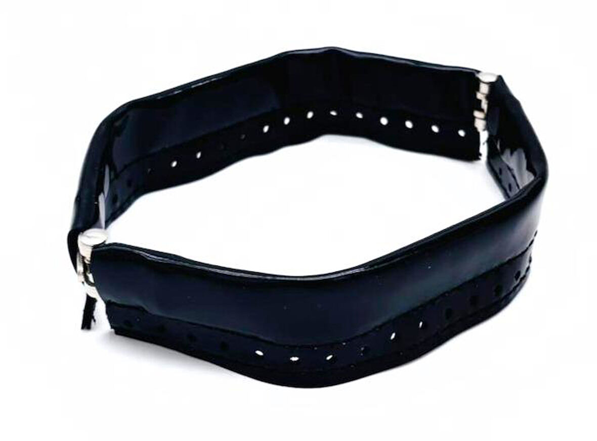 Çanta Aksesuar Siyah Rugan Renk Derili Metal Çanta Ağzı 18 Cm