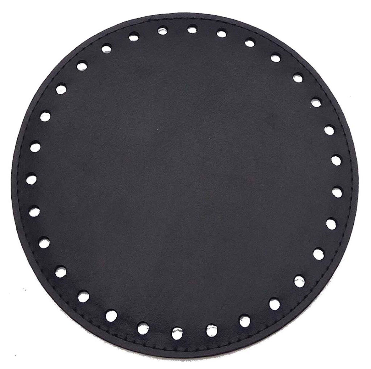 Çanta Aksesuar Siyah  Renk 16 Cm Yuvarlak Taban Plaka