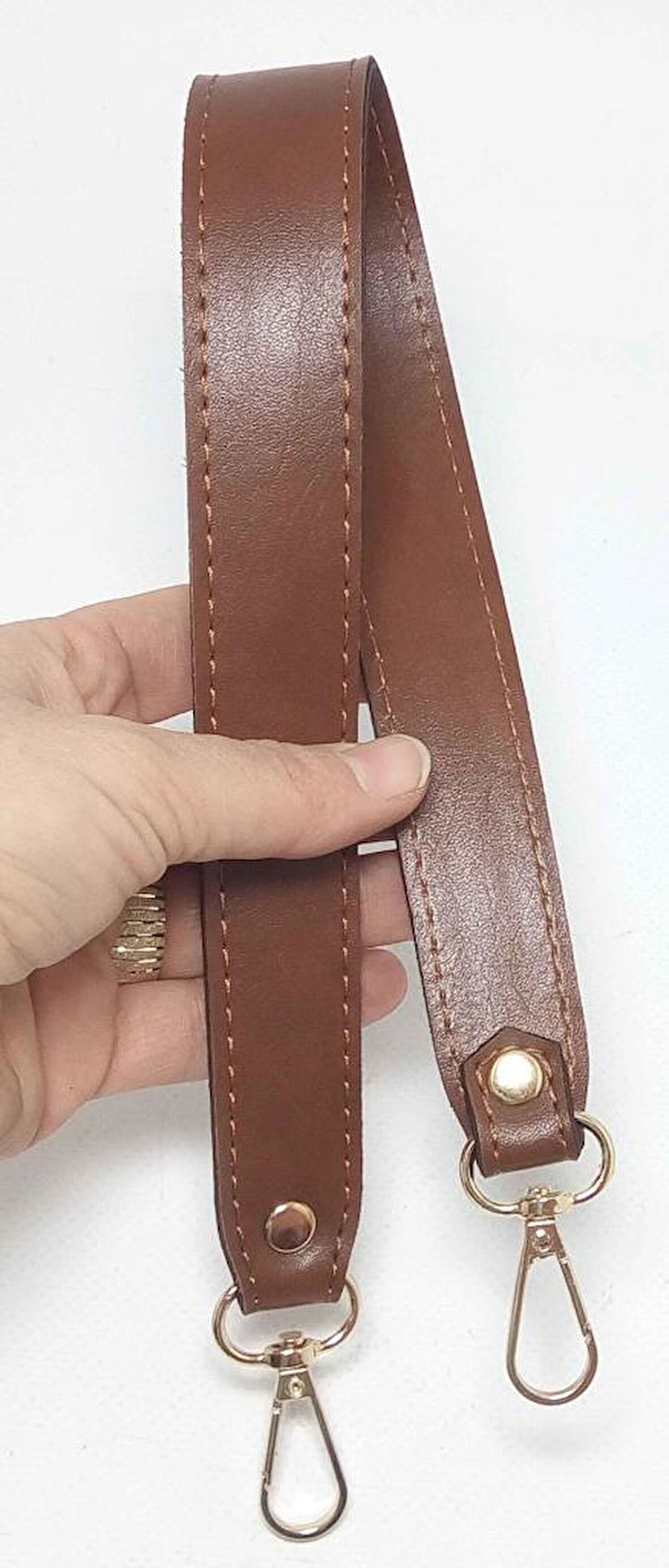 Çanta Aksesuar Taba Renk 42X2.5 Cm Kancalı Sap