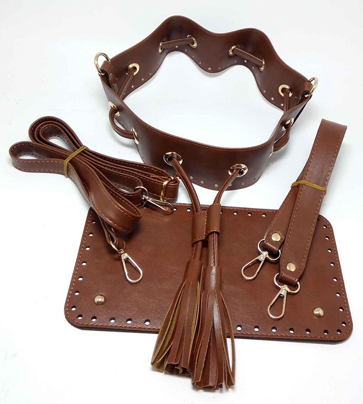 Çanta Aksesuar Taba Renk Torba Çanta Seti