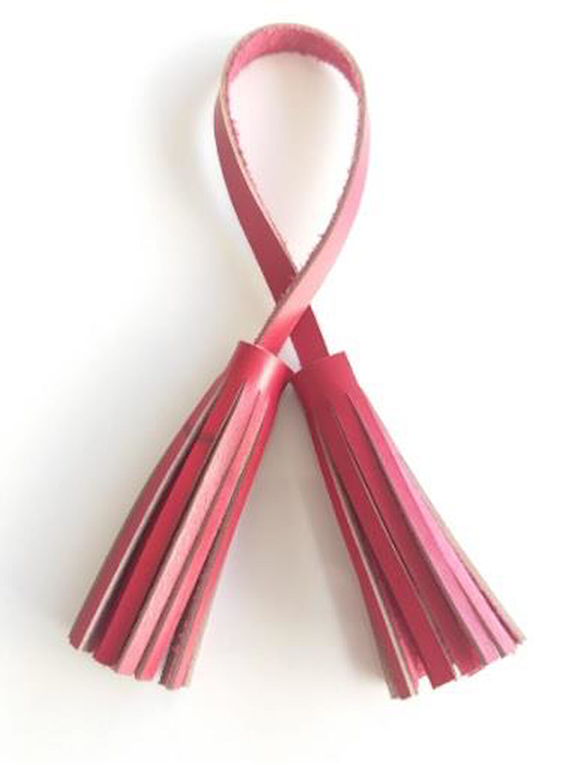 Çanta Aksesuar Gerçek Deri İkili Düz Püskül Kırmızı Renk