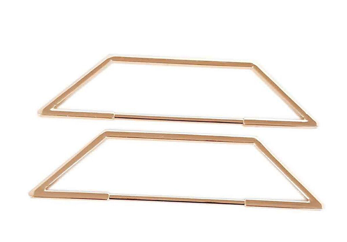 Nusrat Bilişim Çanta Aksesuar Piramit Taban Model Light Gold Metal Çanta Sapı