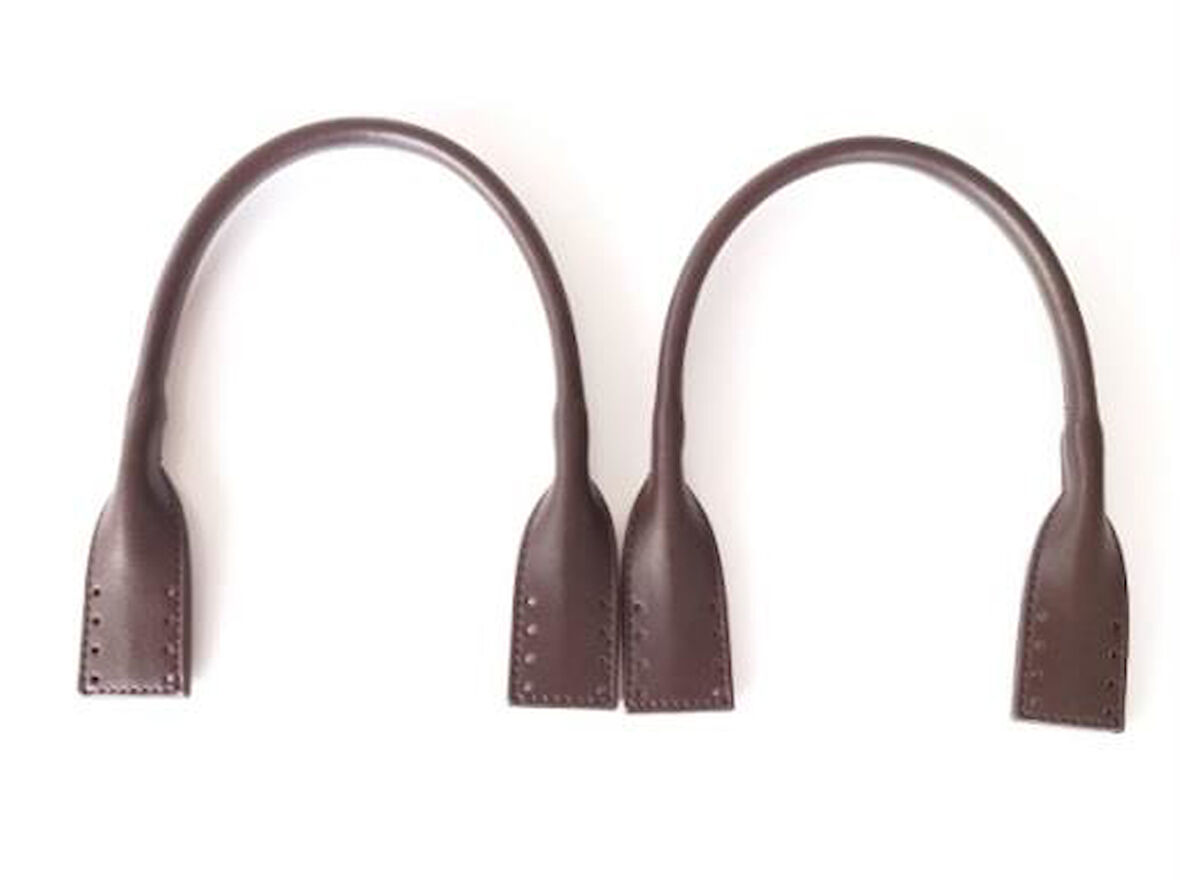 Çanta Aksesuar Suni Deri Pelikan Model Kısa Çanta Sapı Koyu Kahve Renk