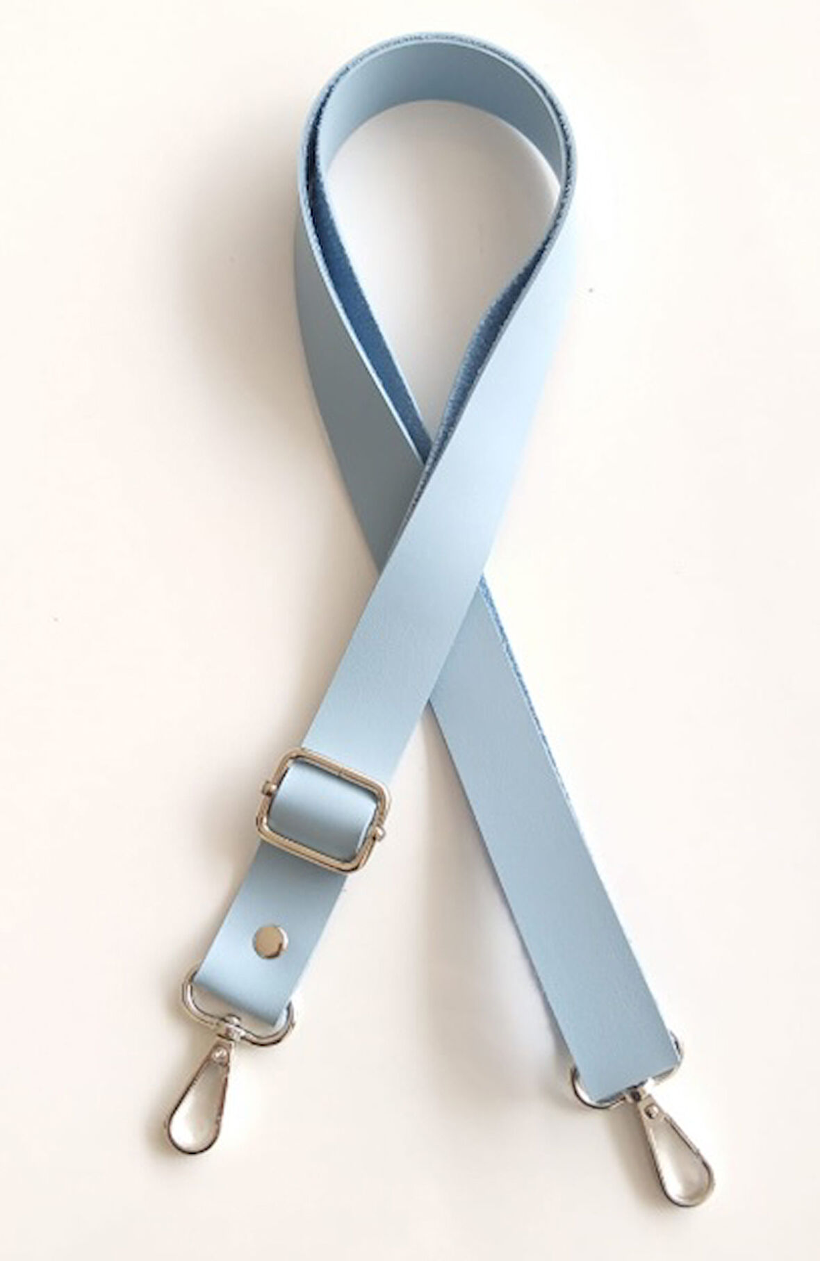 Çanta Aksesuar Suni Deri Ayarlı Çanta Sapı 120X2.4 Cm Bebe Mavi