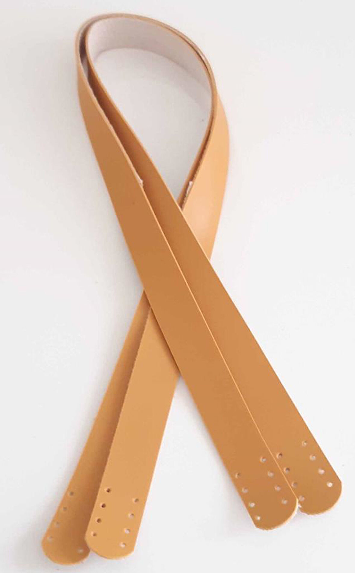 Çanta Aksesuar 70X2.5 Cm, Hardal Suni Deri Çanta Sapı