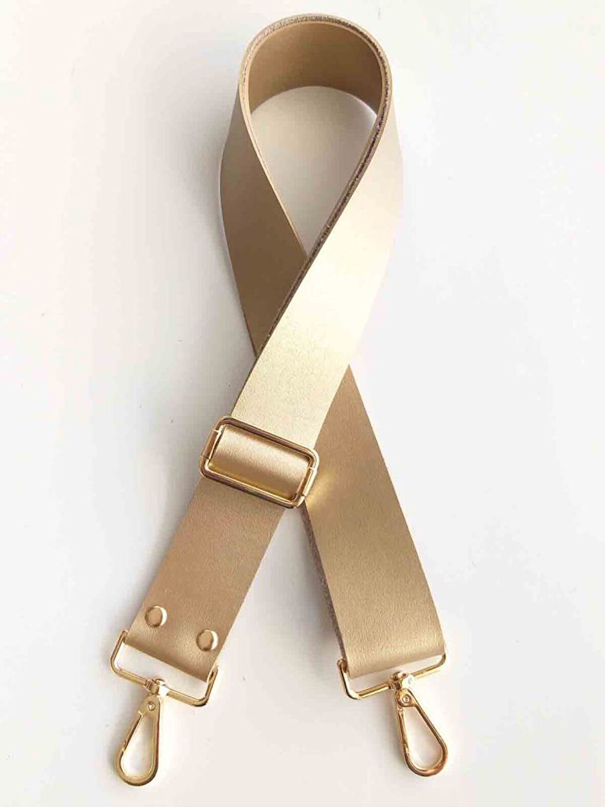 Çanta Aksesuar Gold Renk 120X4 Cm Çanta Sapı Gold Metal (Kalsap)