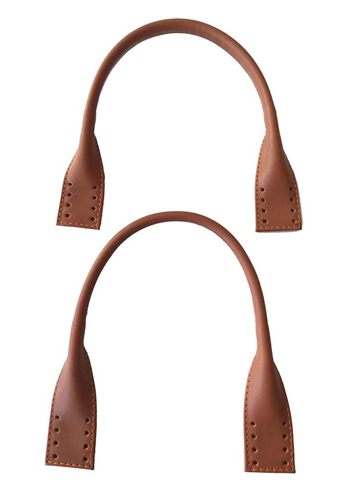 Çanta Aksesuar Gerçek Deri Kısa Pelikan Model Çanta Sapı Taba Renk