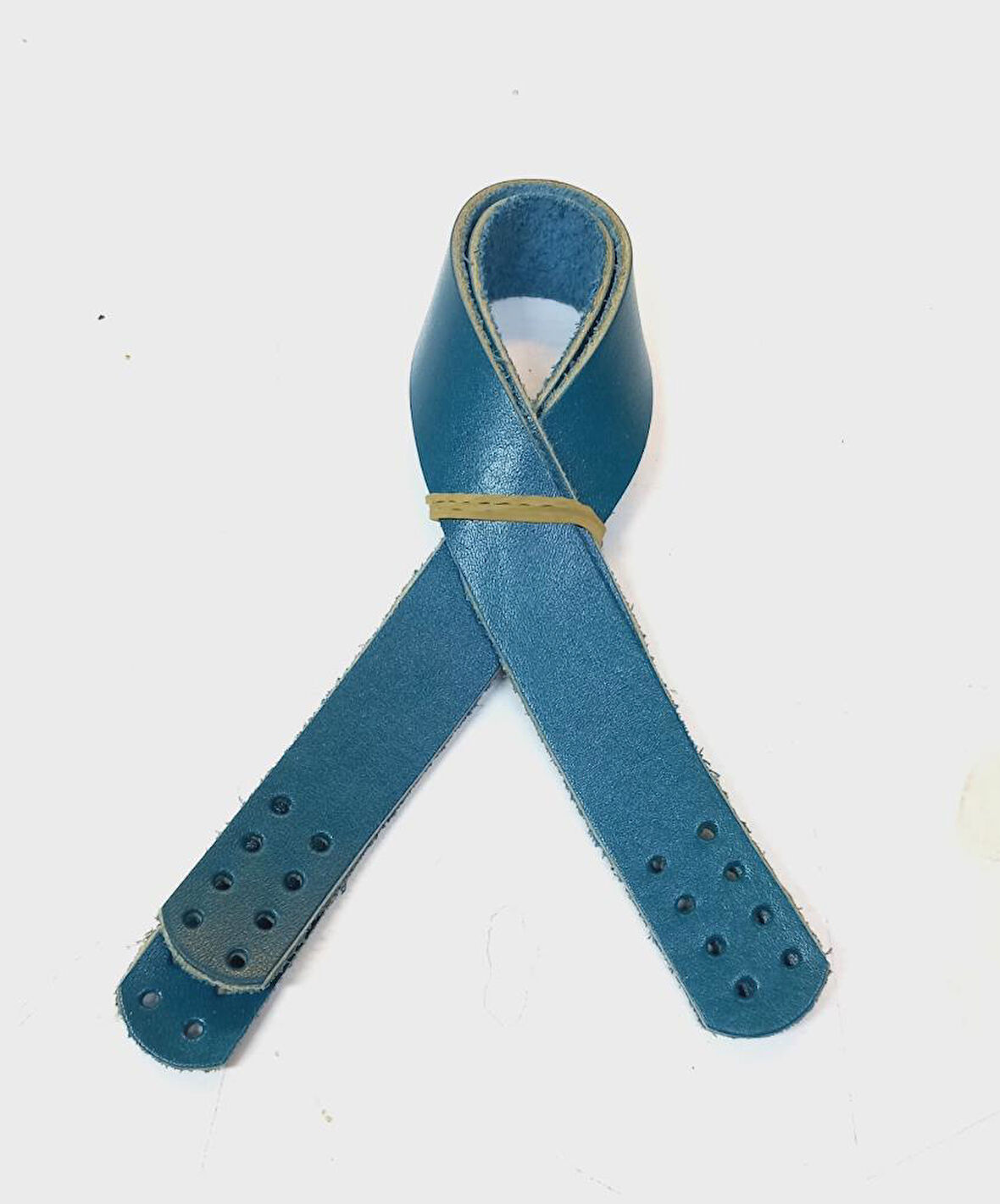 Çanta Aksesuar 35X2 Cm Gerçek Deri Çift Sap Turkuaz