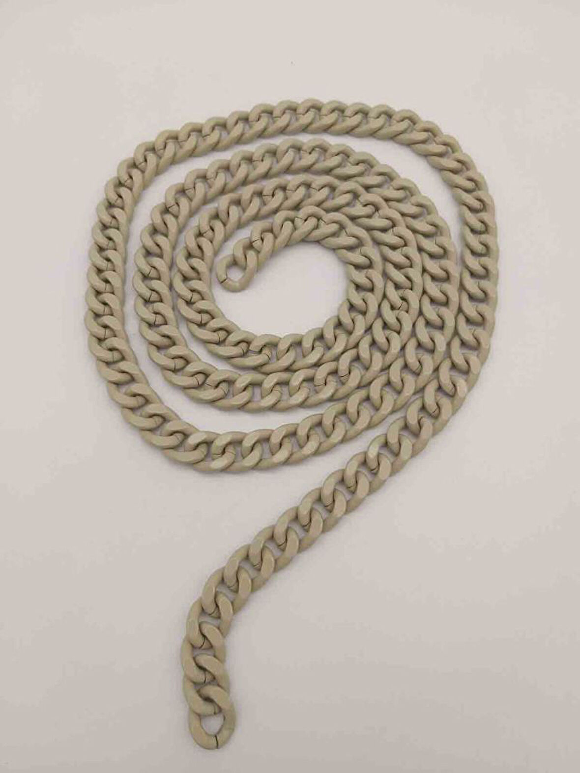 Çanta Aksesuar Renkli Metal Zincir Bej 120 Cm