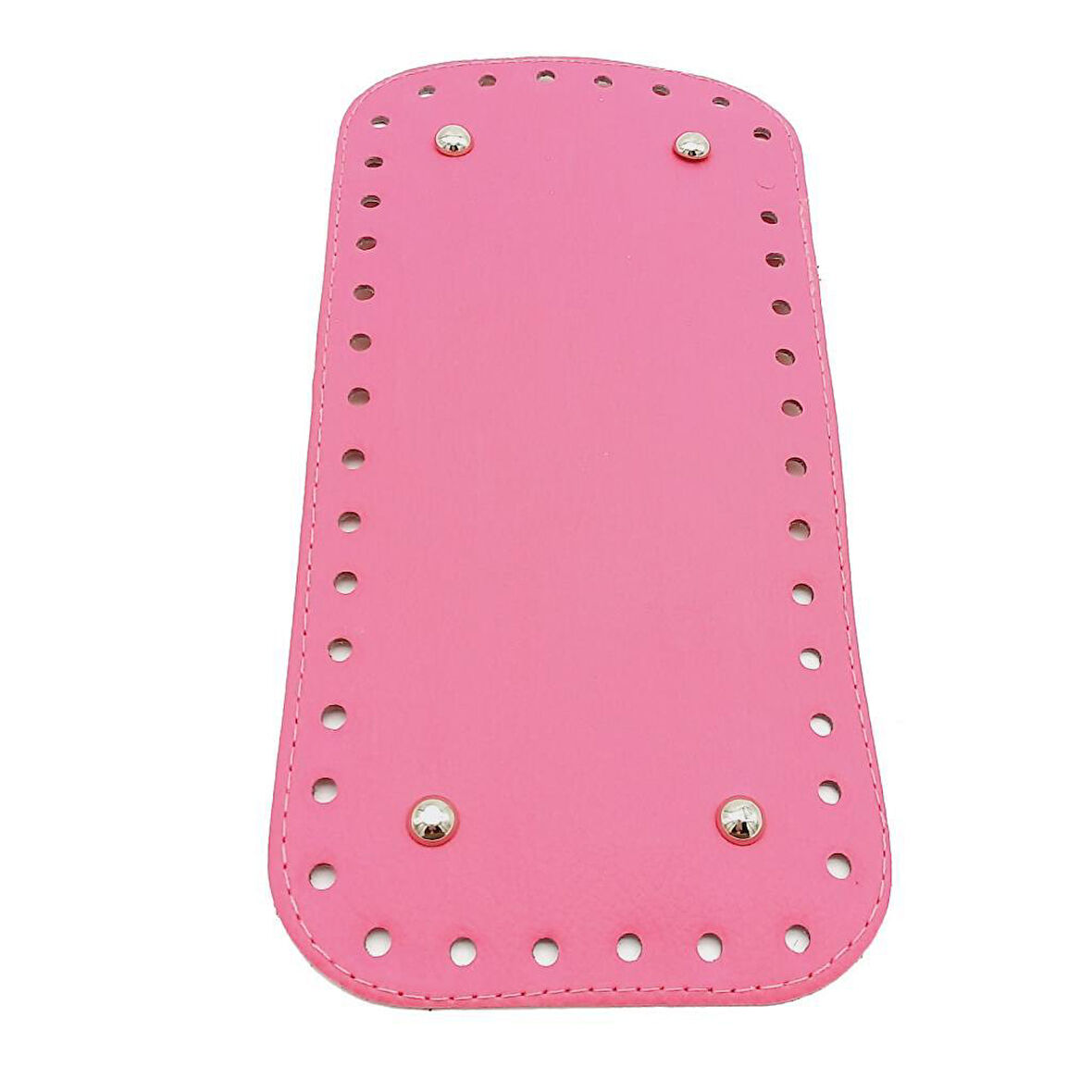 Çanta Aksesuar Suni Deri Fuşya Renk 25X12 cm Dikdörtgen Çanta Tabanı