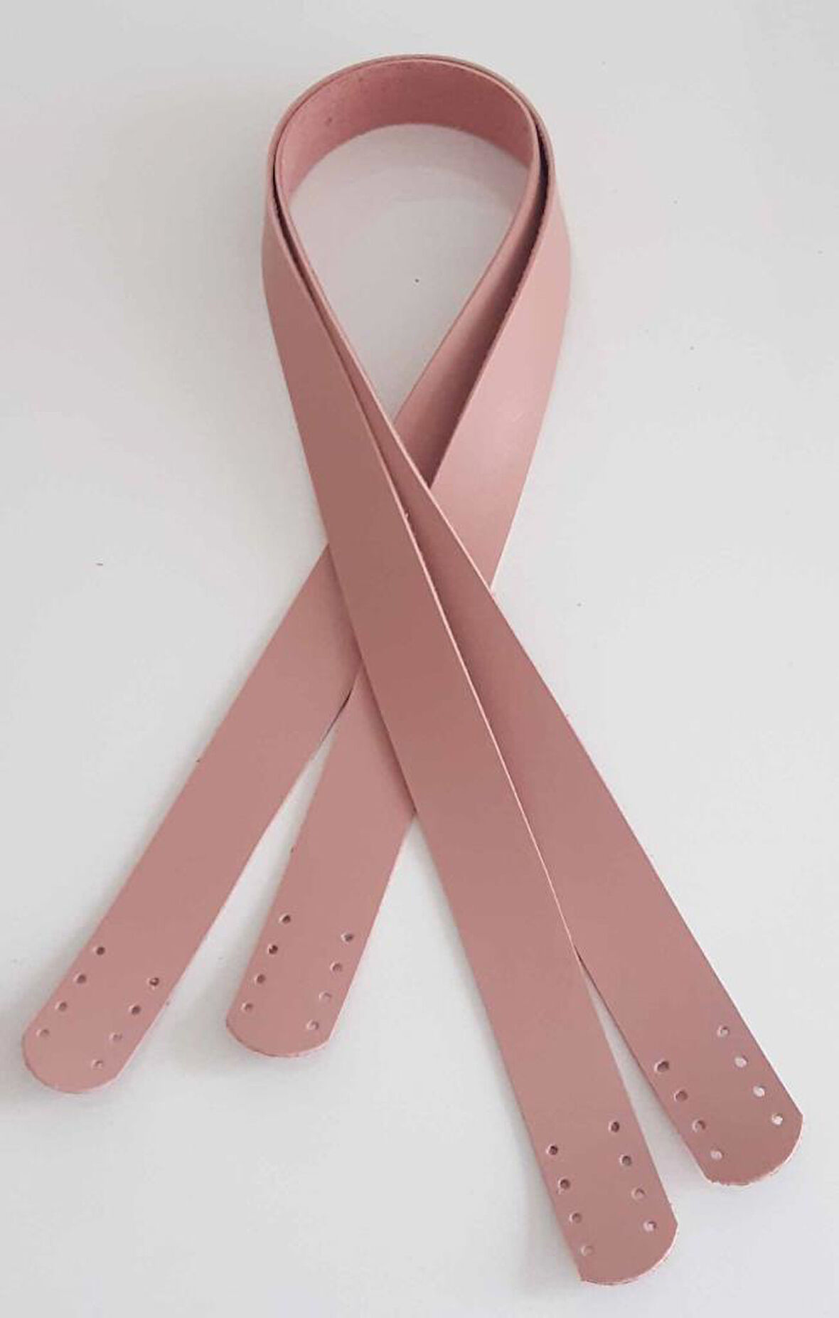 Çanta Aksesuar 80X2.5 Cm, Pudra Renk Suni Deri Çanta Sapı