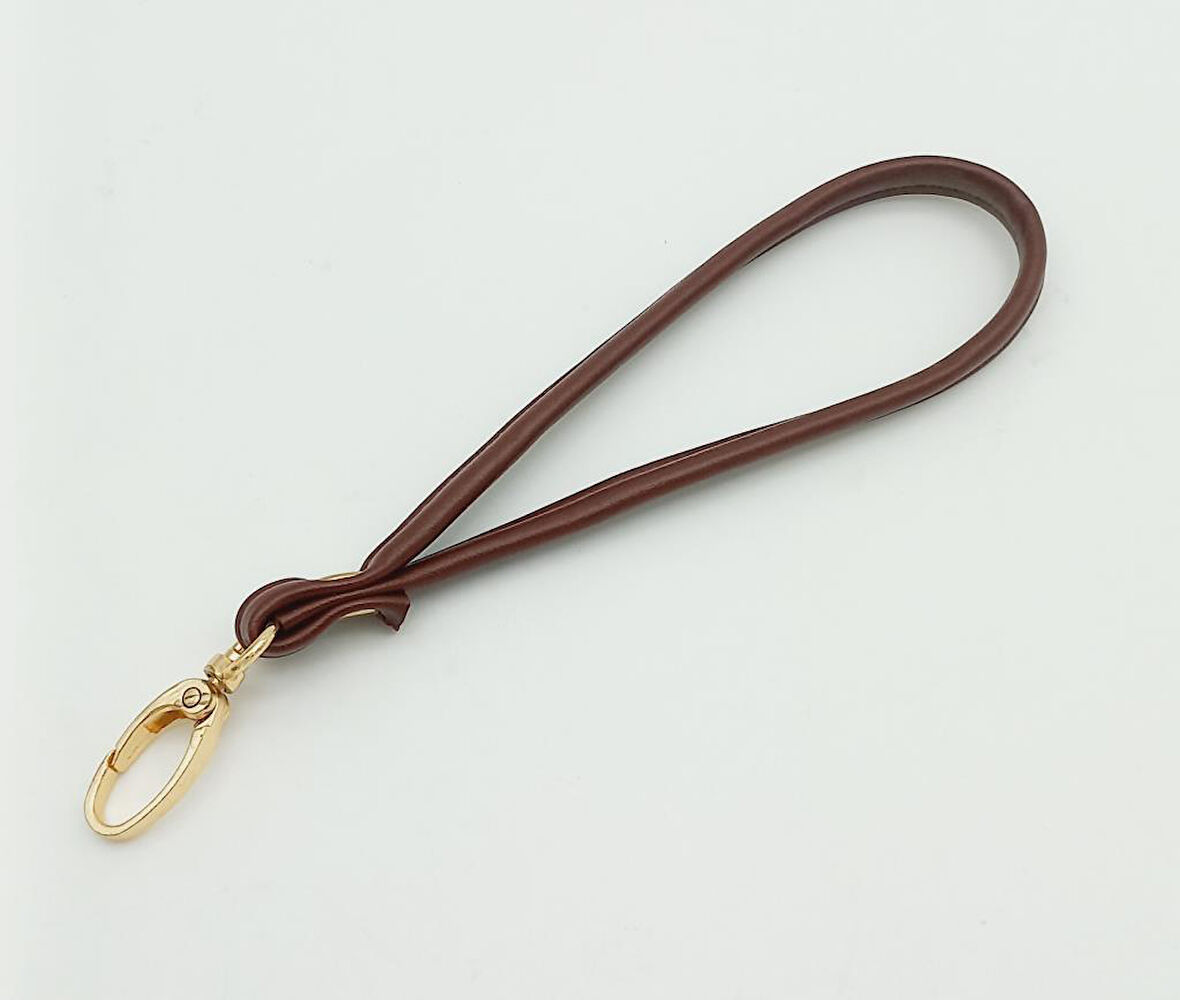 Çanta Aksesuar Dikişli Suni Deri Bordo Renk Elcik Light Gold Metal