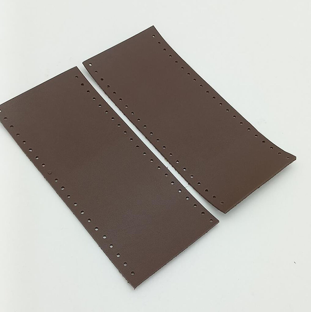 Çanta Aksesuar Suni Deri Tutma Sapı Koyu Kahverengi Simit Sap 17x7.5 Cm