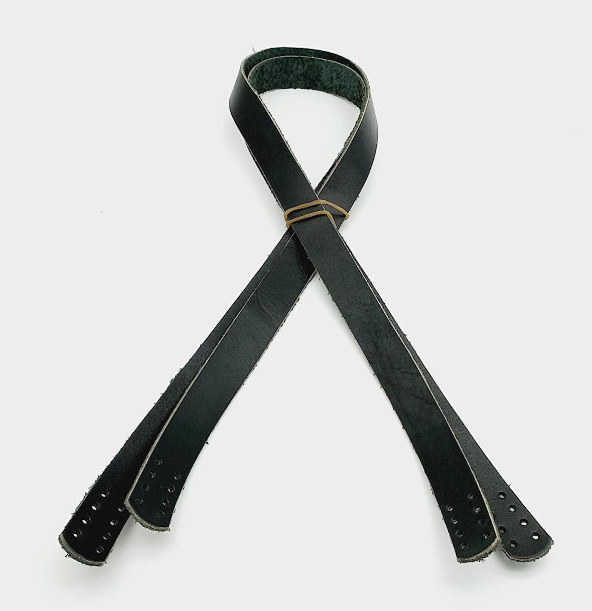 Çanta Aksesuar Siyah Renk Gerçek Deri 80X2 Cm Çift Sap