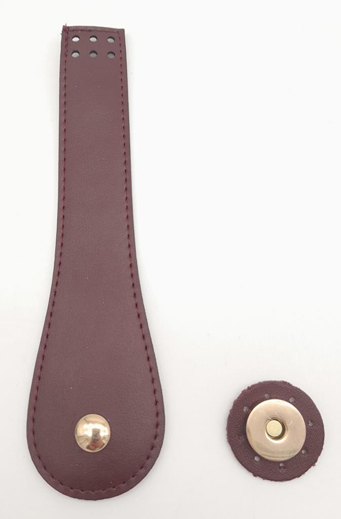 Çanta Aksesuar Suni Deri Armut İstiridye Model Kapak Bordo Light Gold Metalli