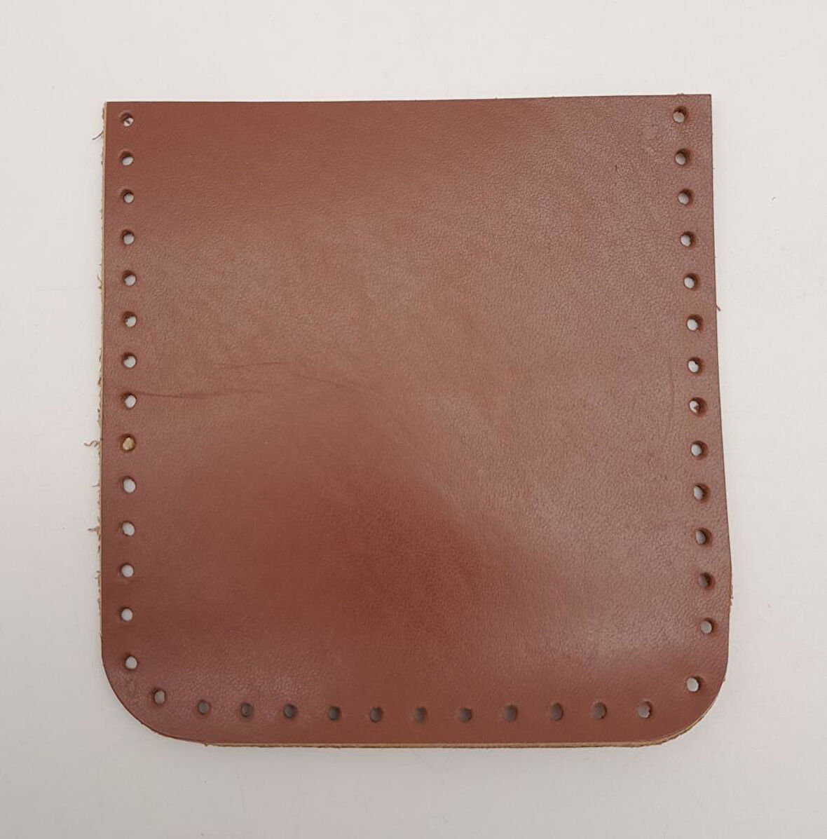 Çanta Aksesuar Sütlü Kahve Gerçek Deri 12x12 cm Cep